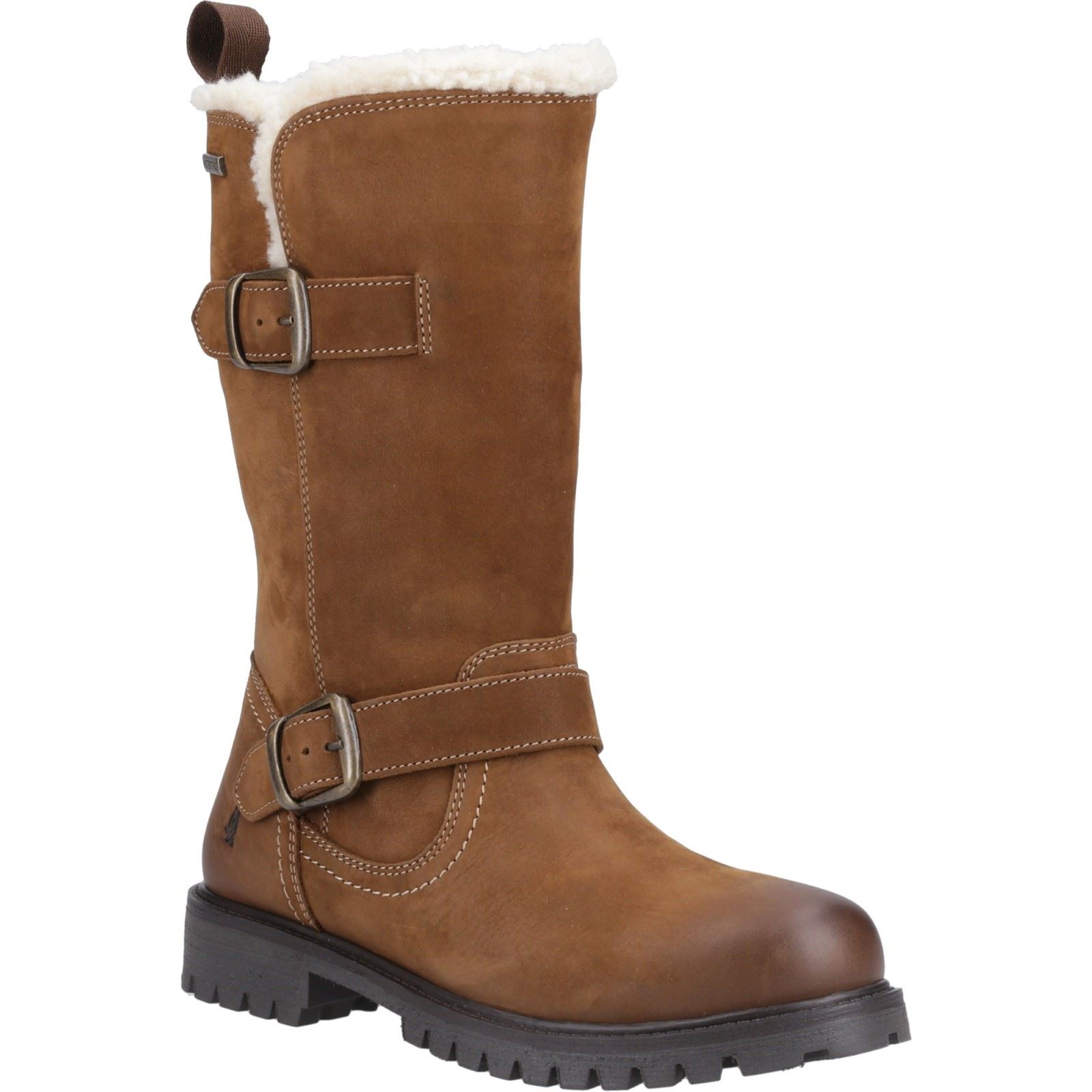 Thumbnail - Hush Puppies Winnie Leder Damen Tan Stiefel