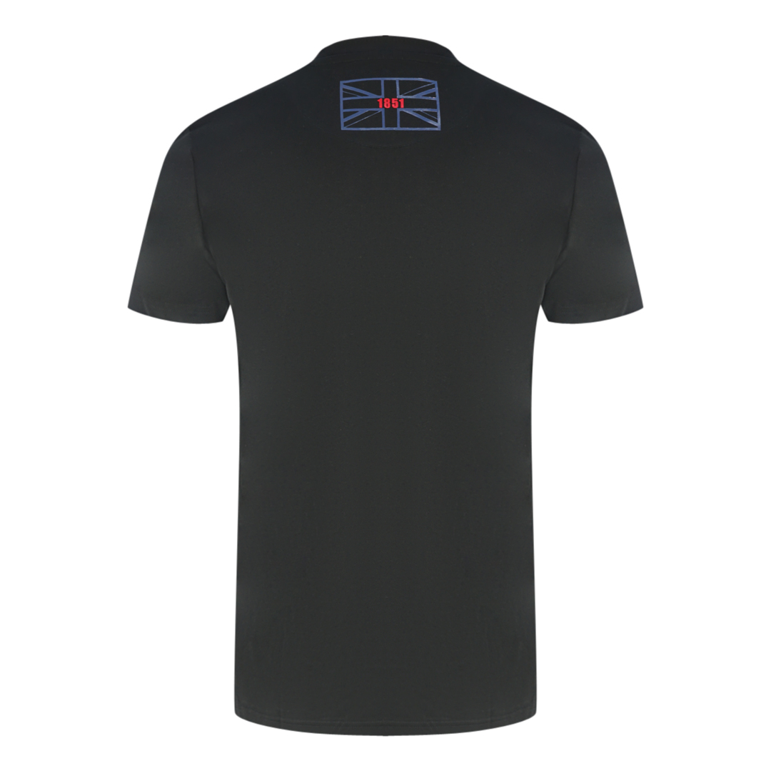Aquascutum Script Logo Svart T-shirt herr – bild 2