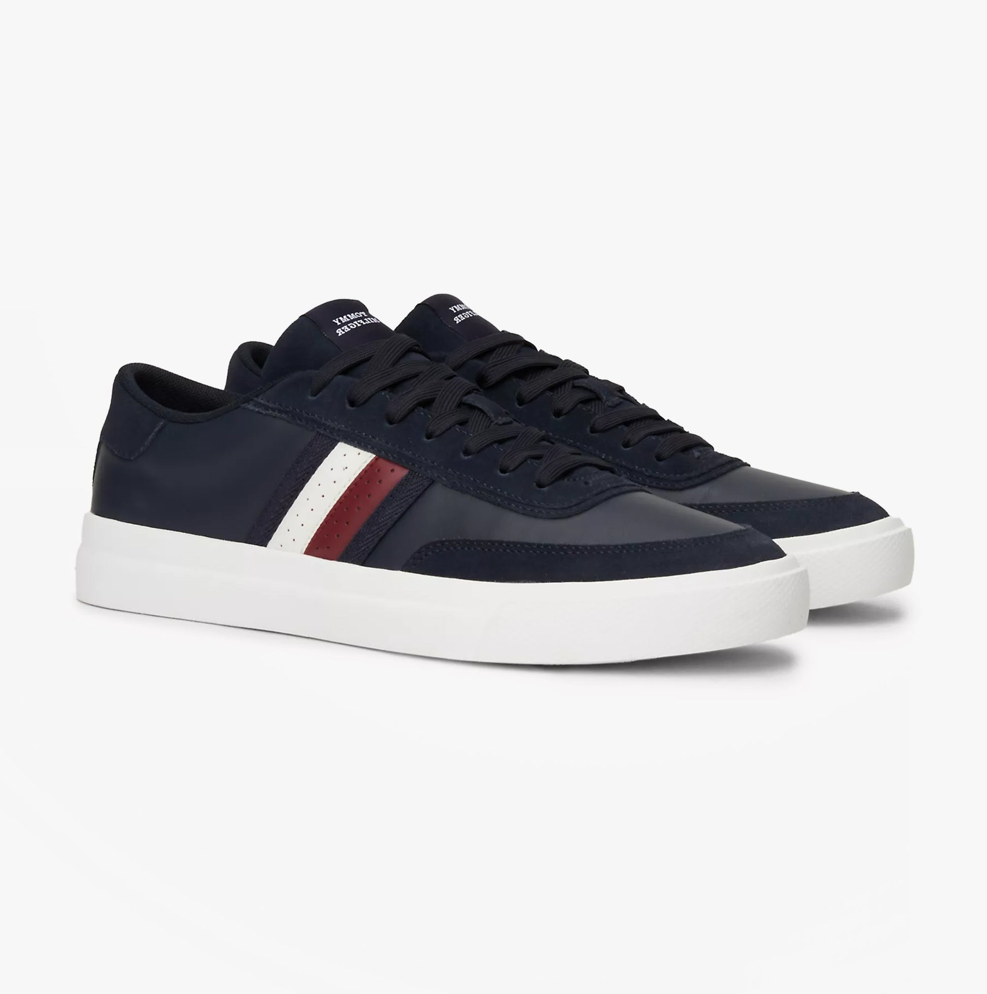 TOMMY HILFIGER CUPSET RWB LÄDER Herrsnickers Ökenhimmel sneakers – bild 2