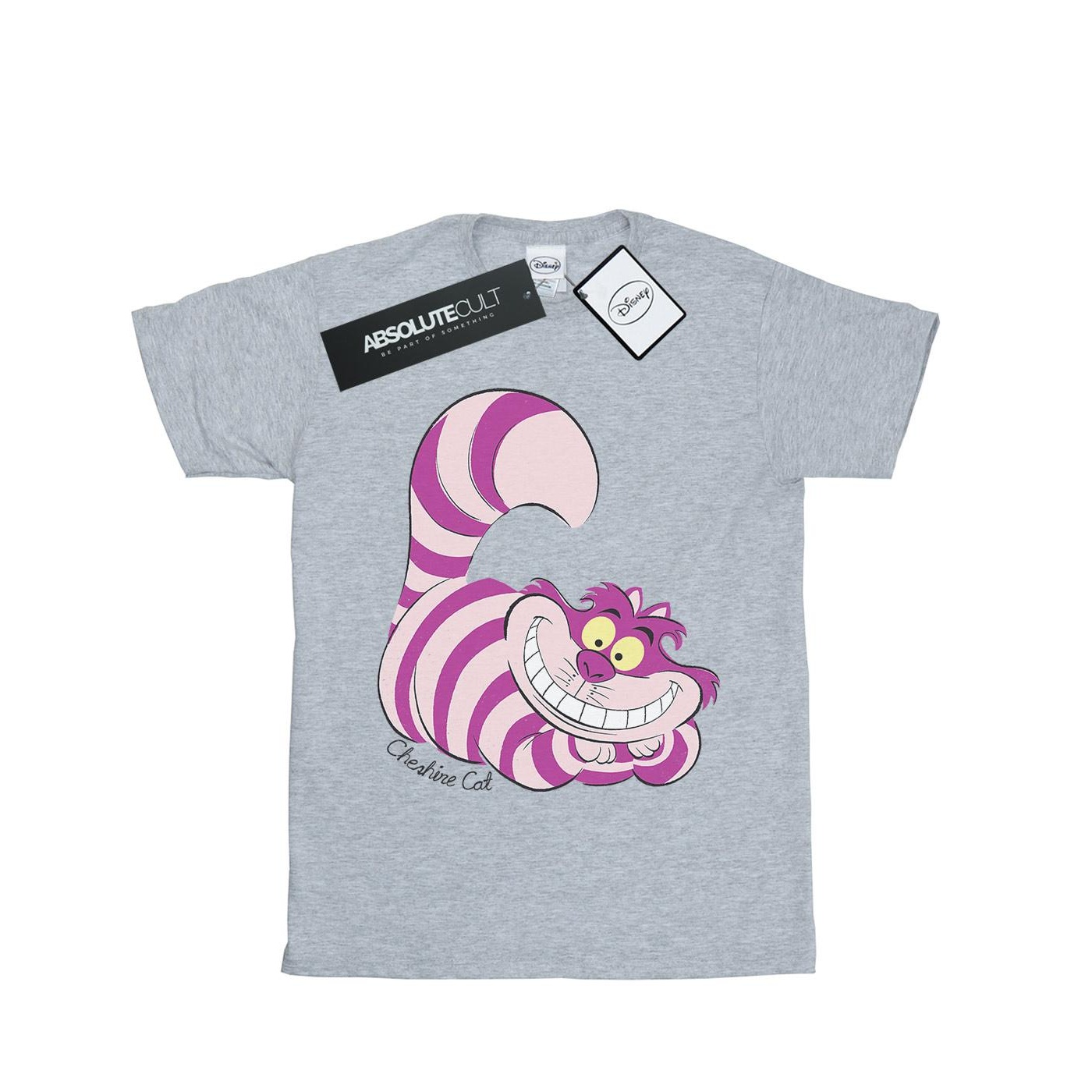 Disney - "Alice In Wonderland Cheshire Cat" T-Shirt für Mädchen (Grau)