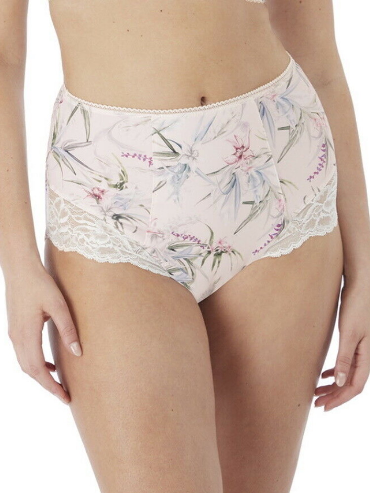 Fantasie Womens Carena High Waisted Brief - Ivory - White Nylon - Size Small
