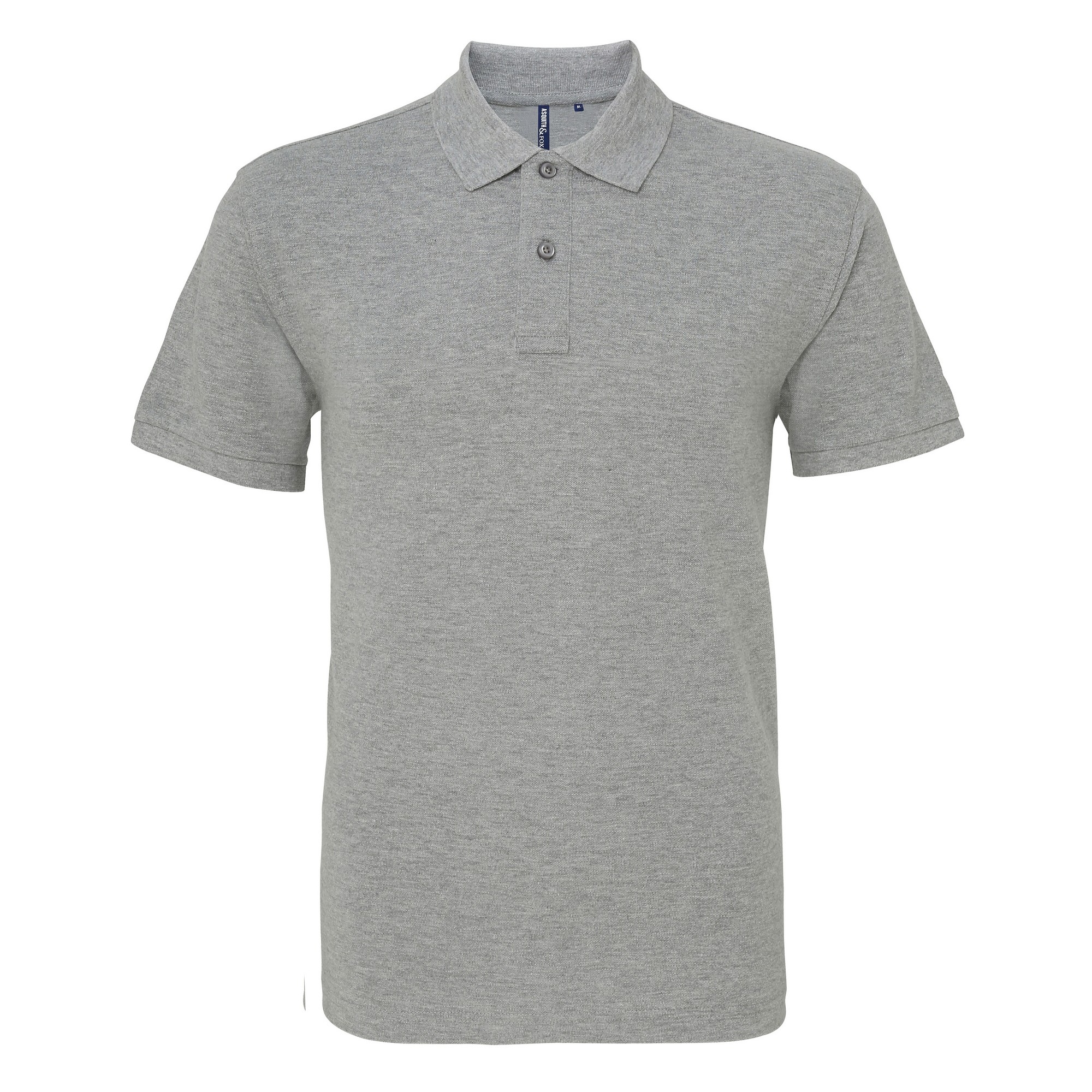 Thumbnail - Asquith & Fox Mens Plain Kurzarm-Poloshirt (Heather)