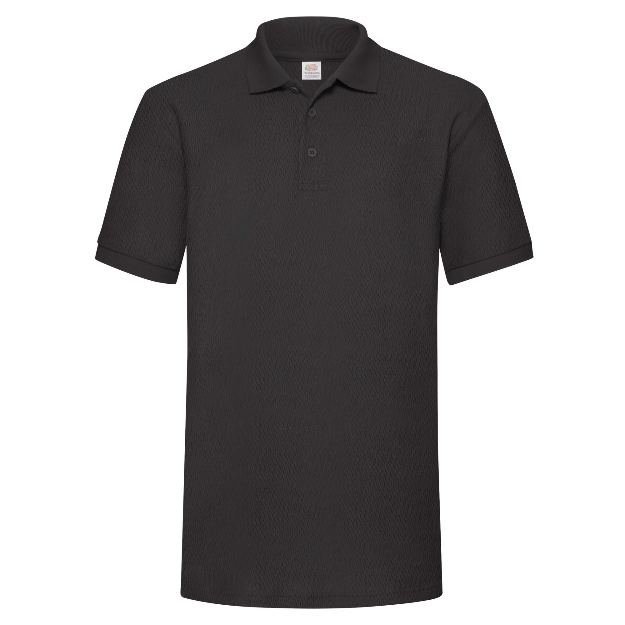 Thumbnail - Fruit of the Loom - Poloshirt Schwere Qualität für Herren (Schwarz)