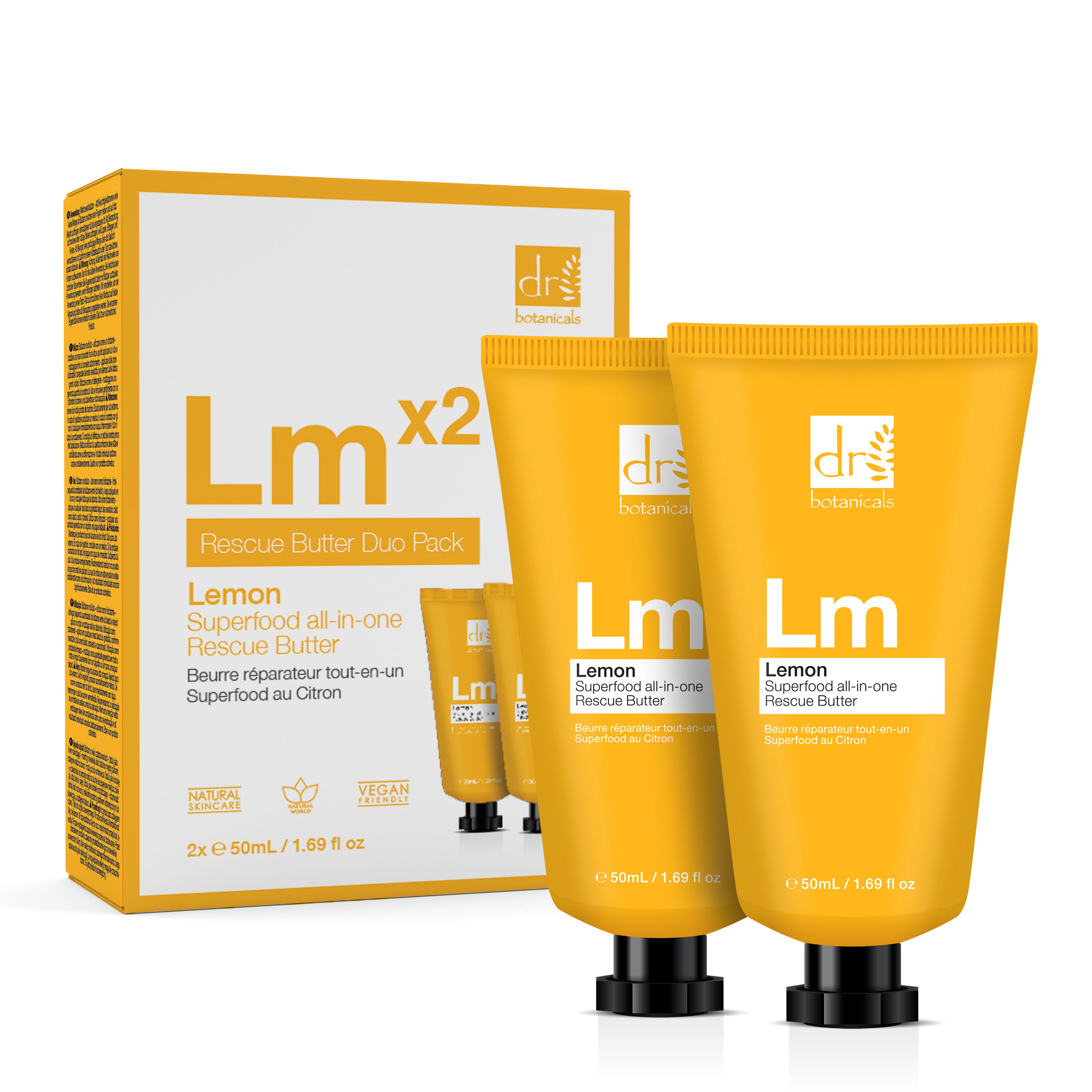 Dr. Botanicals Unisex Dr Lemon Superfood AllInOne Rescue Butter Duo Pack 100ml - One Size