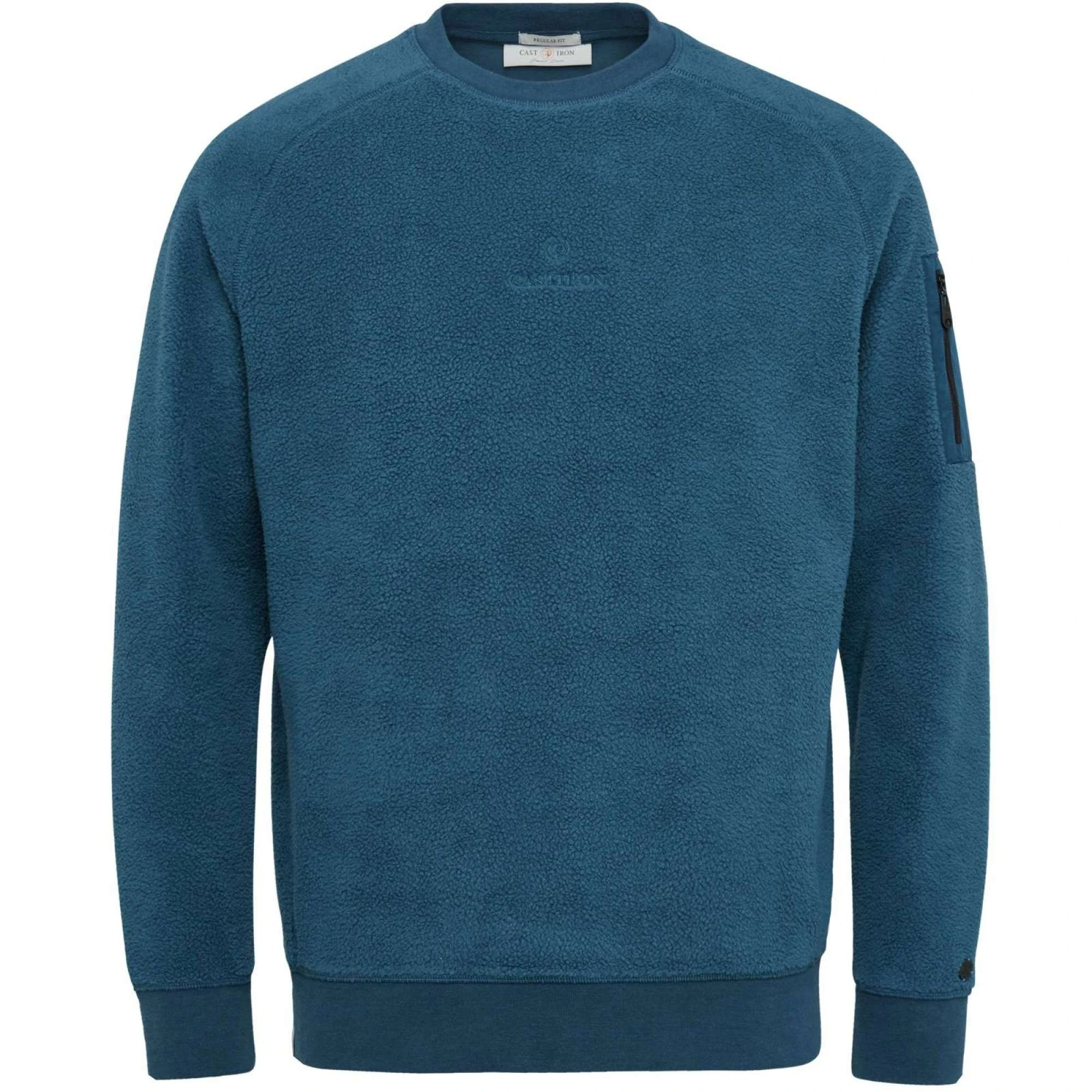 Thumbnail - Herrenpullover der Marke Cast Iron. Der Pullover ist aus Baumwolle gefertigt und hat eine normale Passform. Die weiche B...