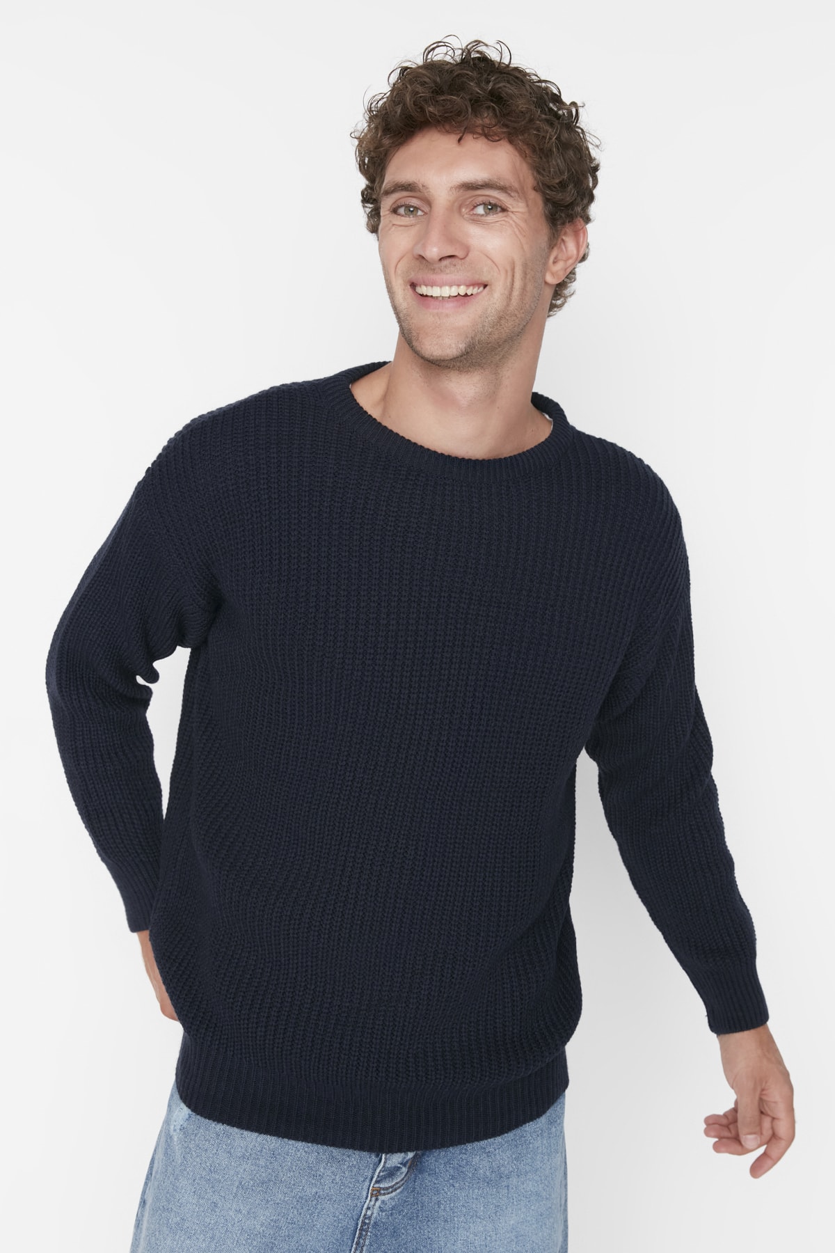 Trendyol Standard Basic-tröja herr – bild 2