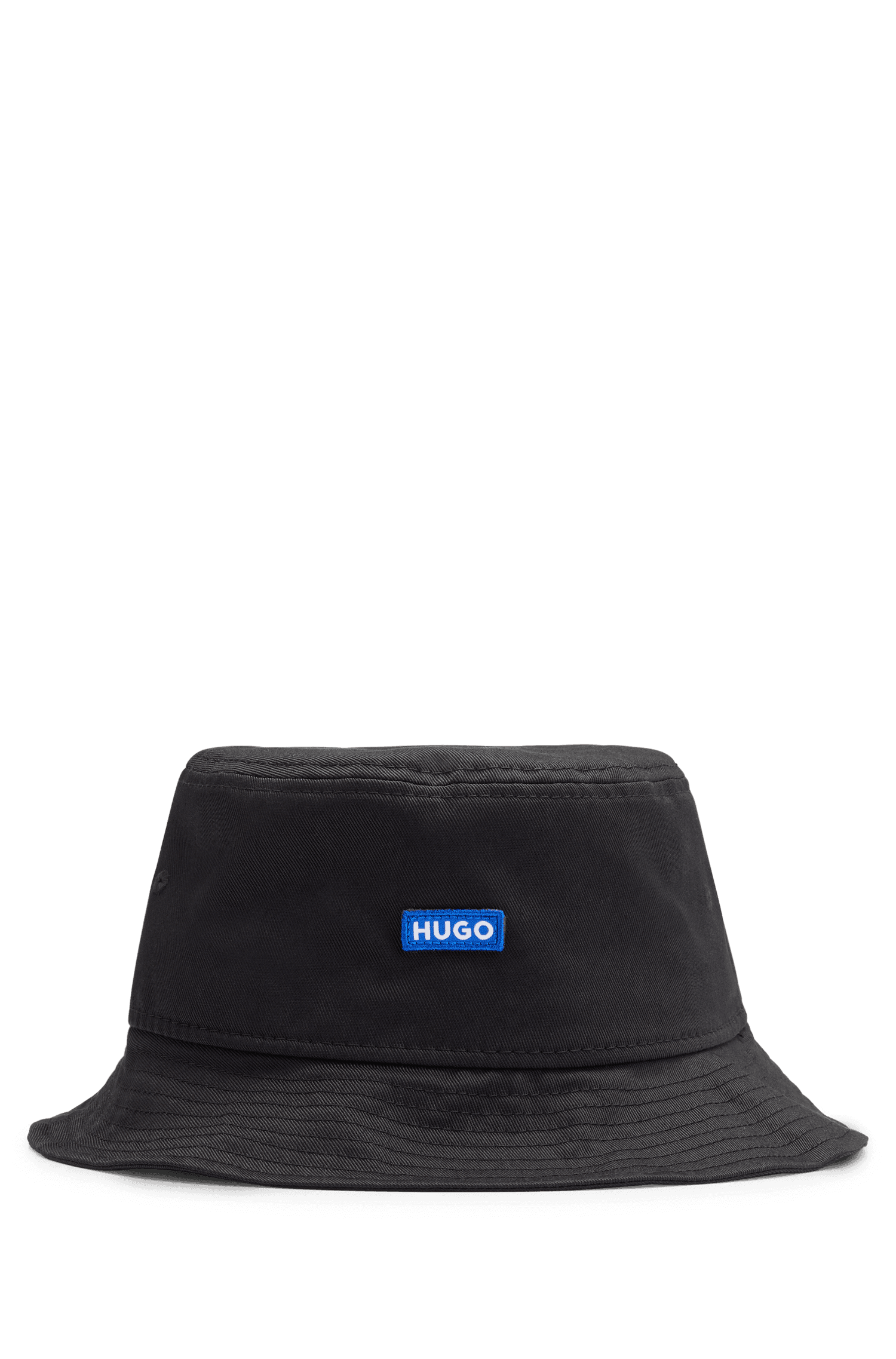 Hugo Mens Accessories Bucket Hat in Black Cotton - Size Small/Medium