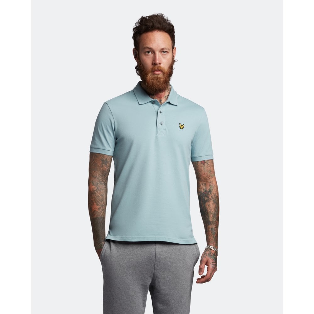Thumbnail - Lyle & Scott Einfarbiges Herren-Polohemd SP400VOG