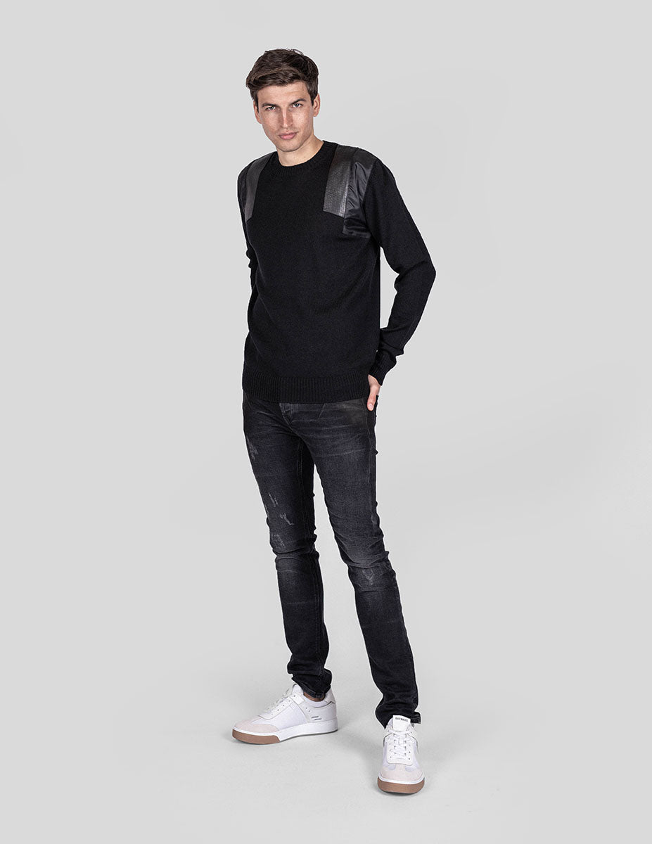 Les hommes Pullover Herr stickade tröjor – bild 2