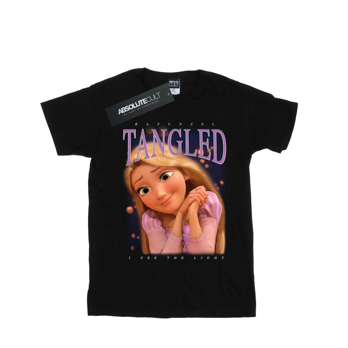 Thumbnail - Disney - "Tangled Rapunzel Montage" T-Shirt für Herren (Schwarz)