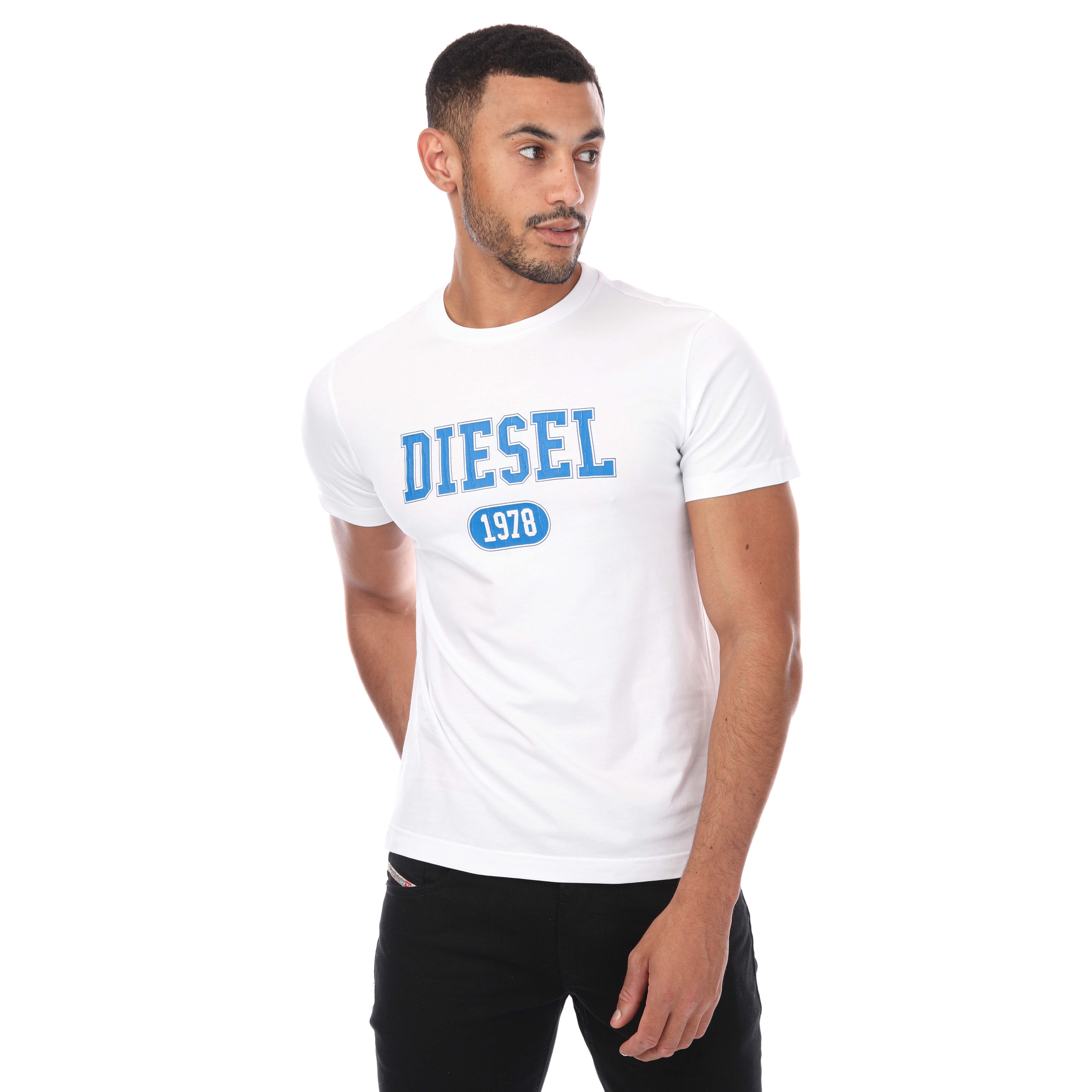 Thumbnail - T-shirt T-DIEGOR Diesel Pour Homme en Blanc