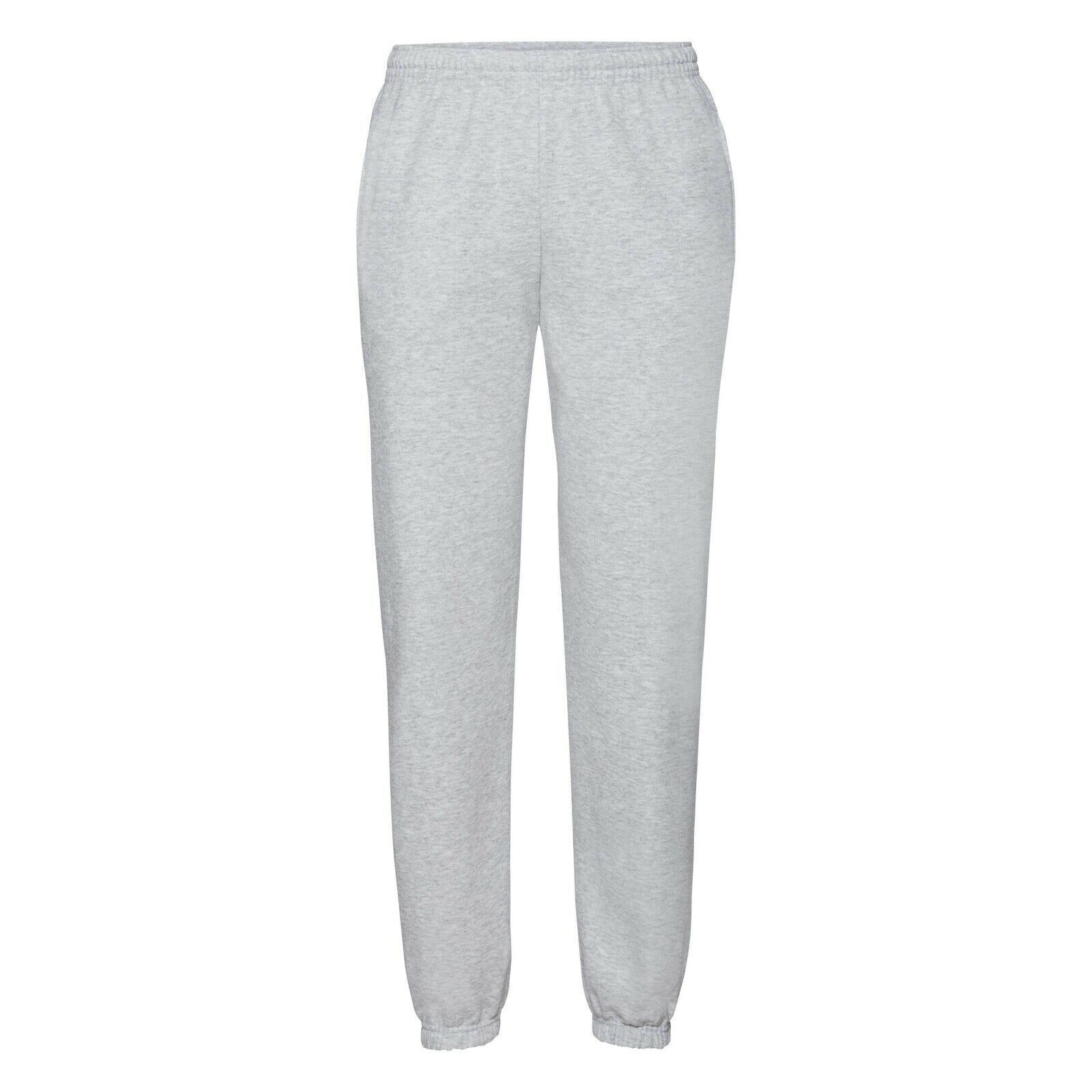 Fruit of the Loom Mens Elasticated Jogging Bottoms (Heather Grey) - Size 3XL
