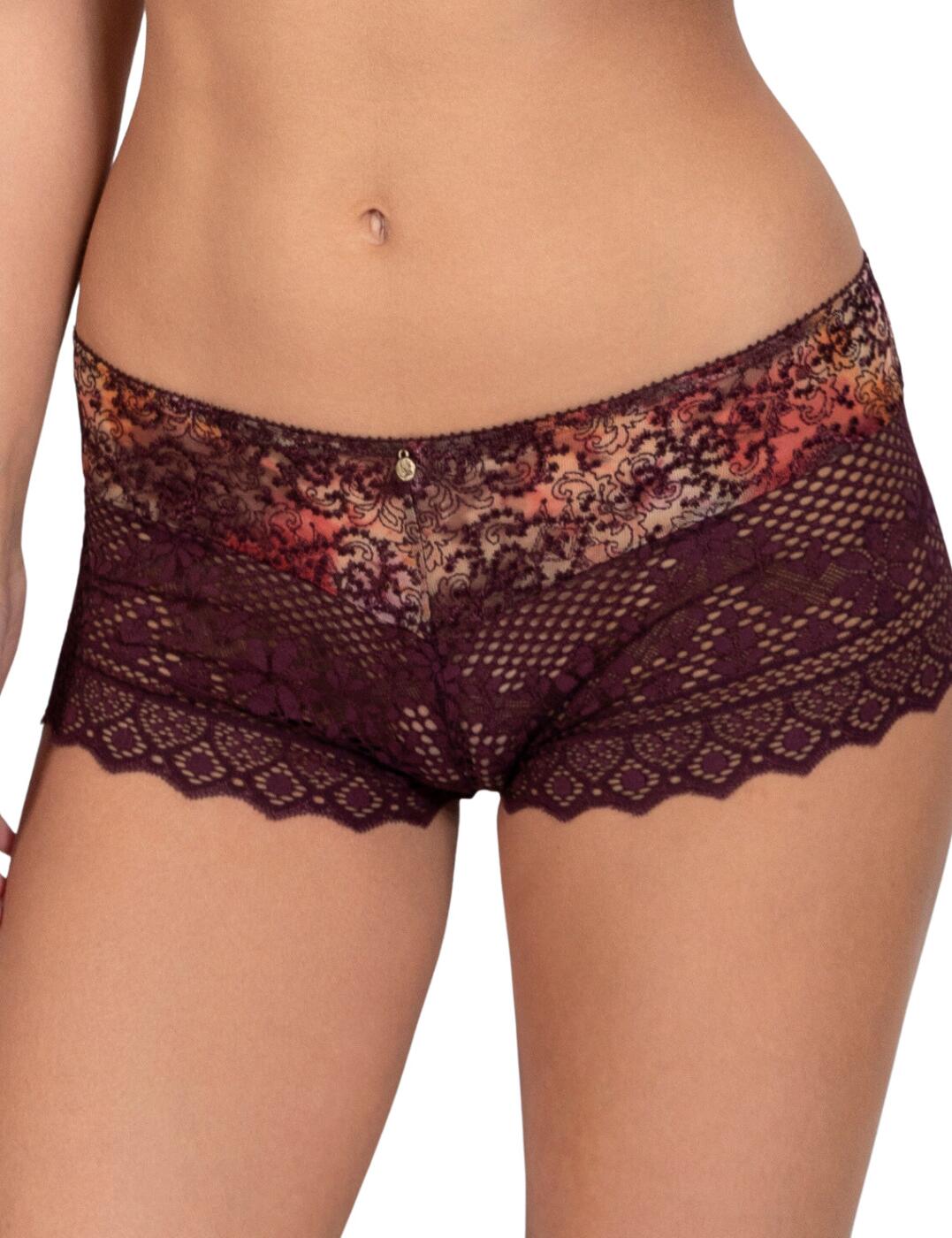 Empreinte Womens Cassiopee Shorty Brief – Brown Polyamide – Size Large