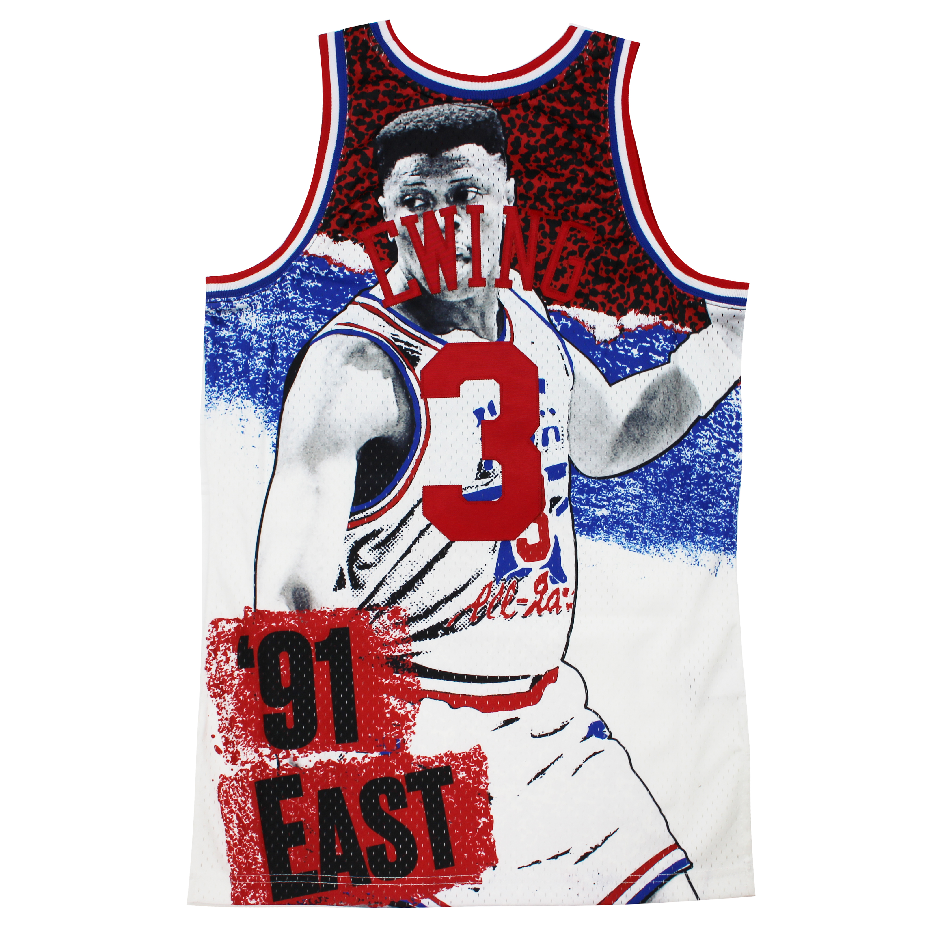 Mitchell & Ness Patrick Ewing 3 1991 East NBA All Star Swingman Jersey t-shirts herr – bild 2