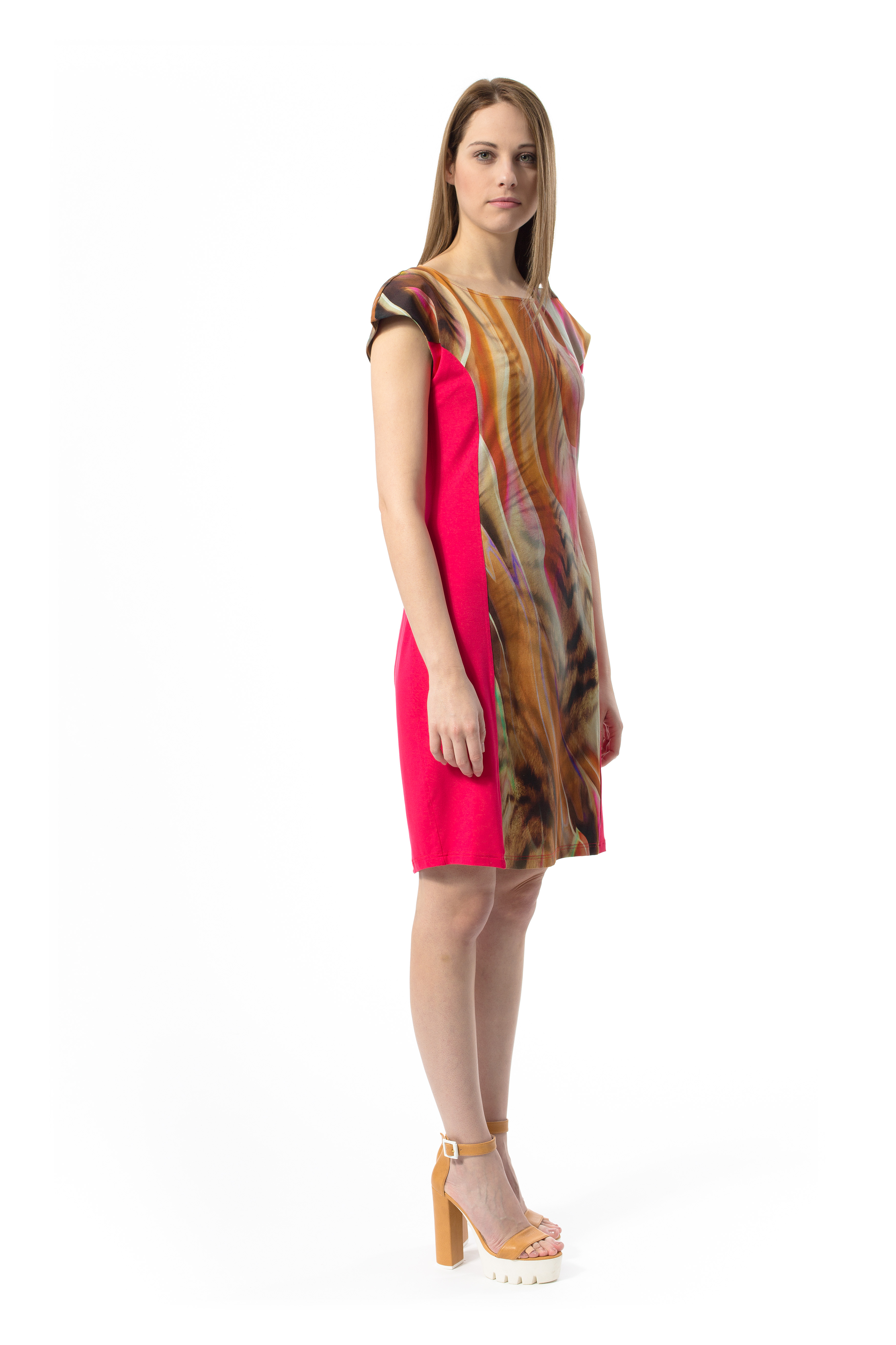 Jurk met abstracte print