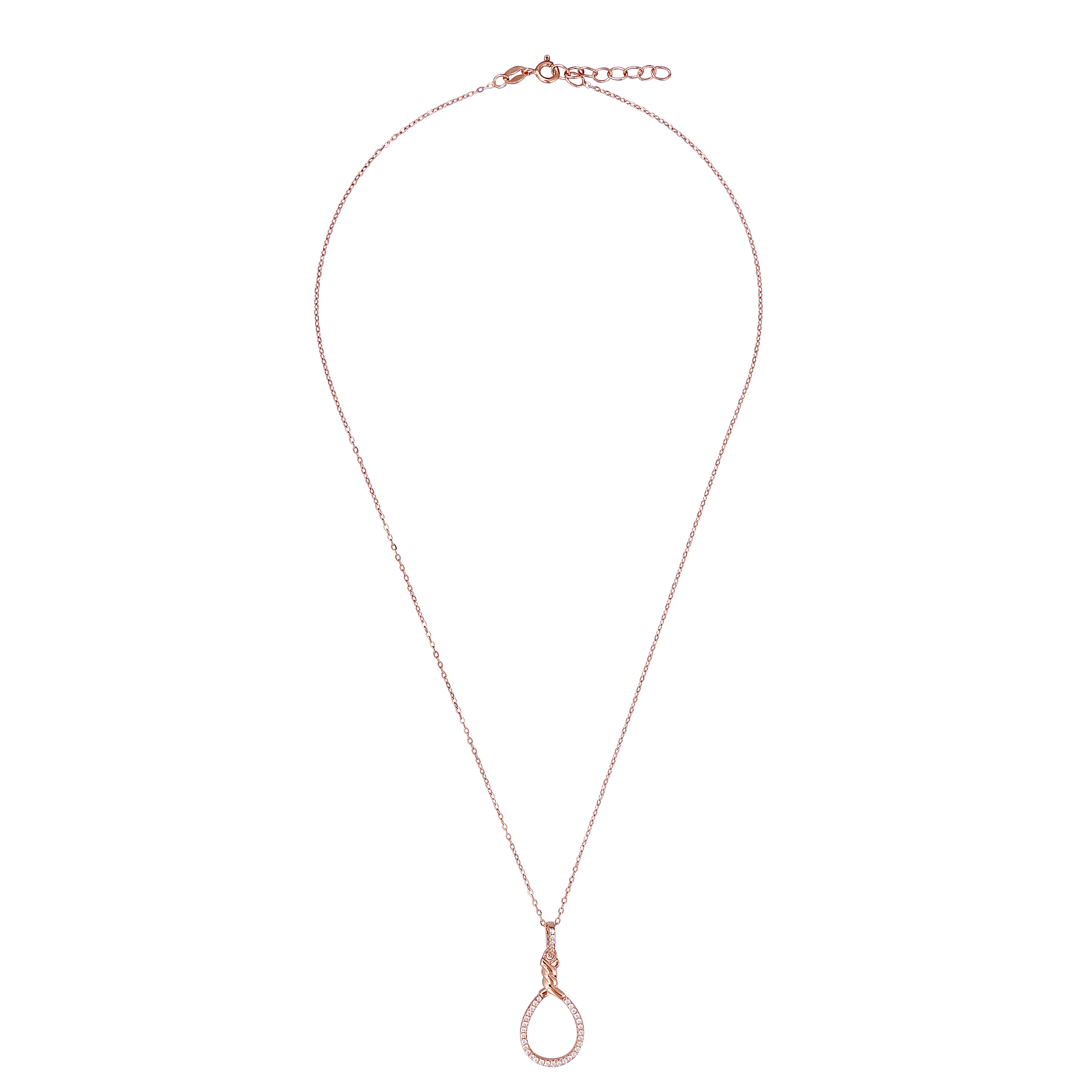 Thumbnail - Orphelia 'Aava' Damenkette mit Anhänger aus 925er Sterlingsilber, Rosé, ZH-7421