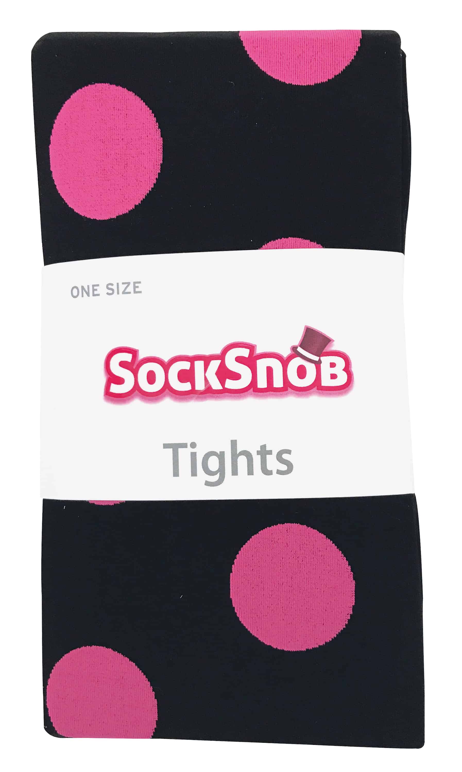 Sock Snob Färgade 80 denier ogenomskinliga mode-strumpbyxor för damer Big Spot – bild 2