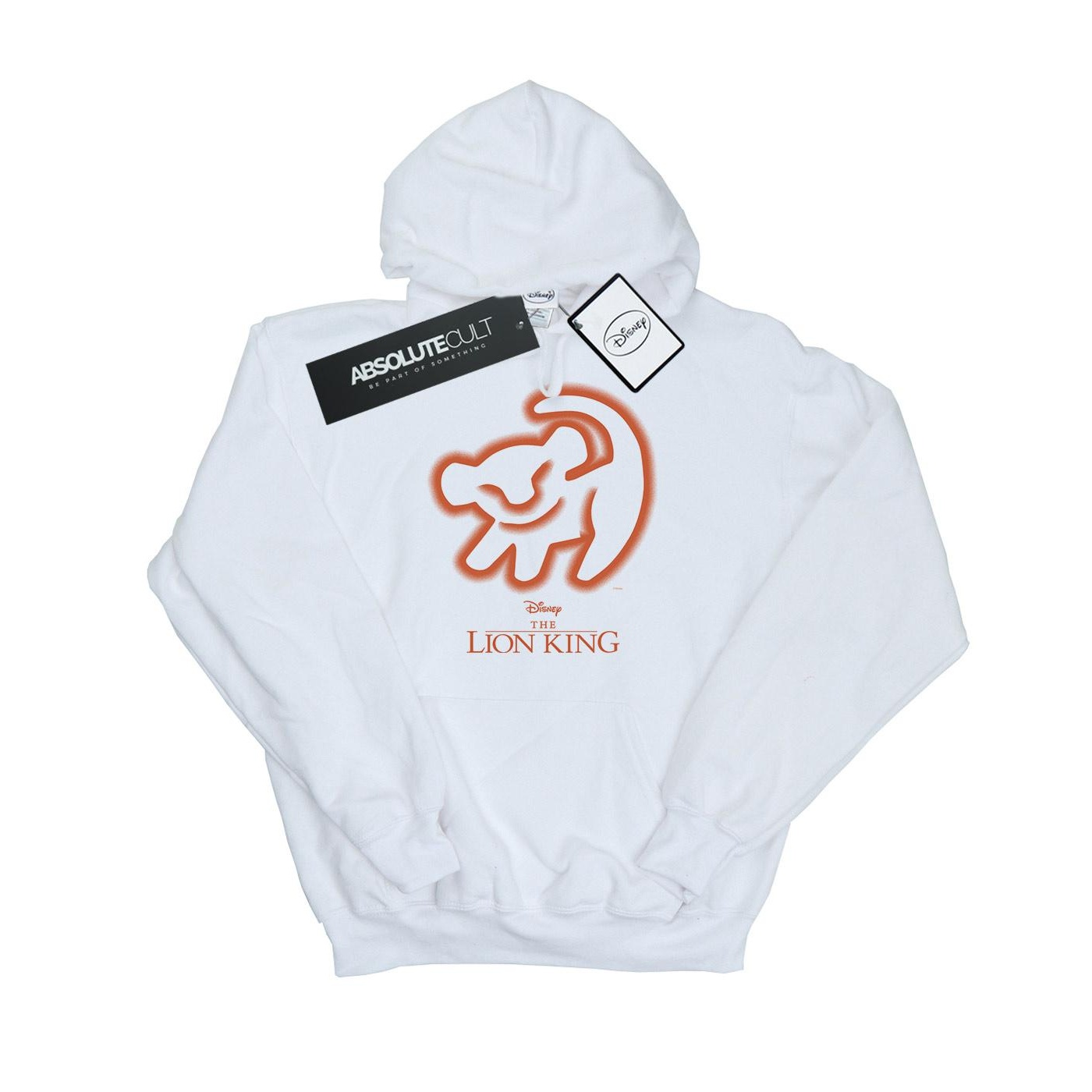 Thumbnail - Disney - "The Lion King Cave Drawing" Kapuzenpullover für Herren (Weiß)