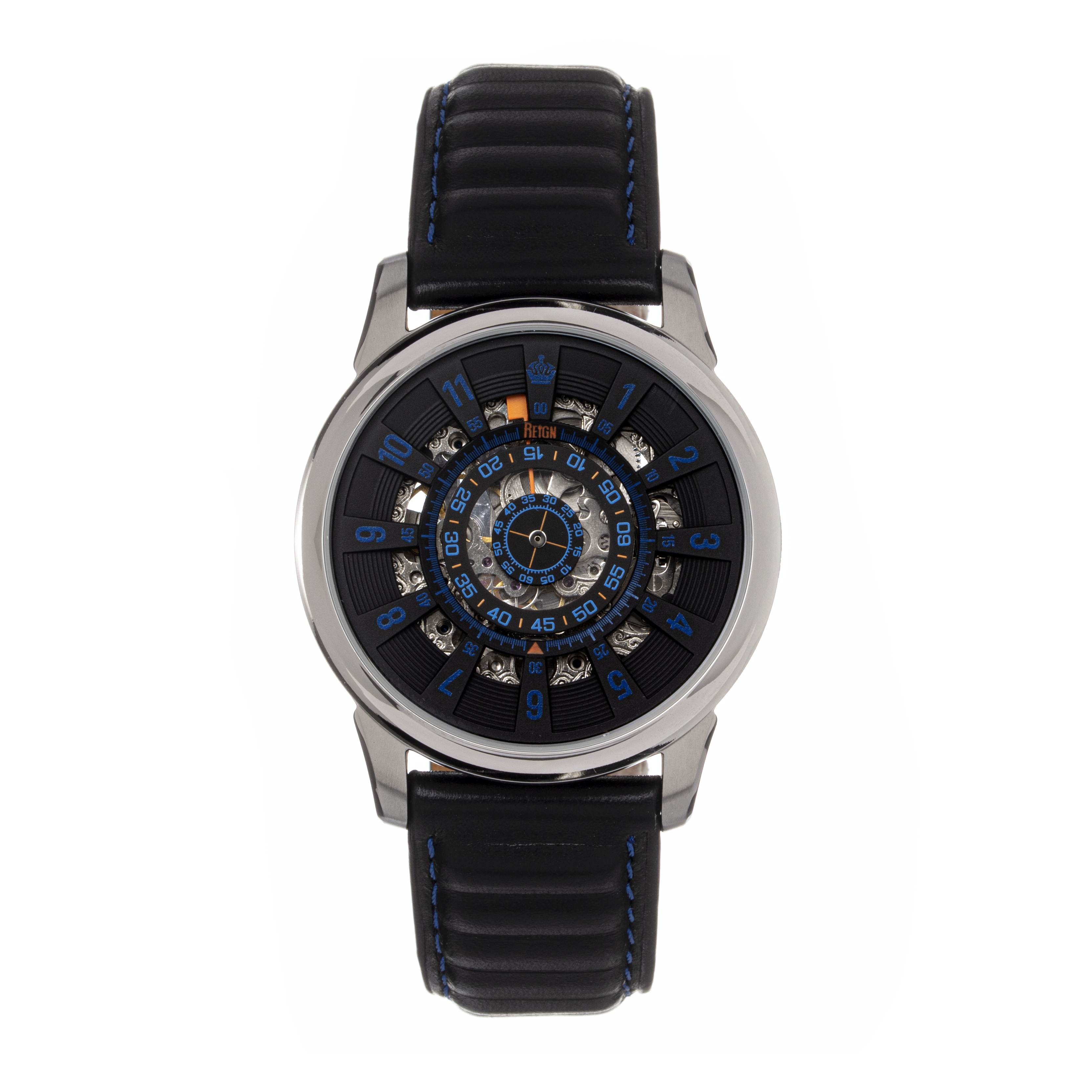 Thumbnail - Reign Monterey Uhr mit skelettiertem Lederarmband