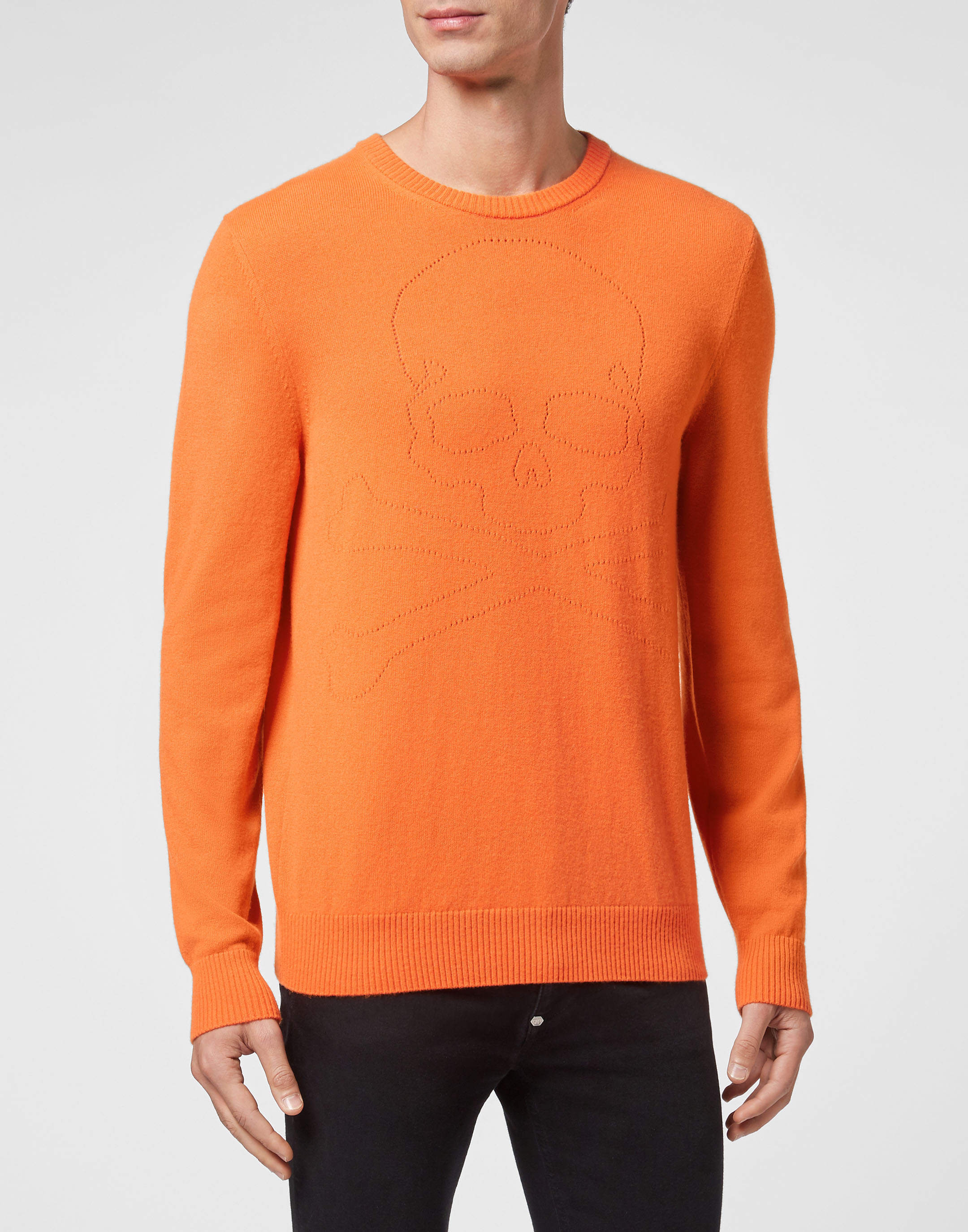 Thumbnail - Rundhalspullover Skull And Plein