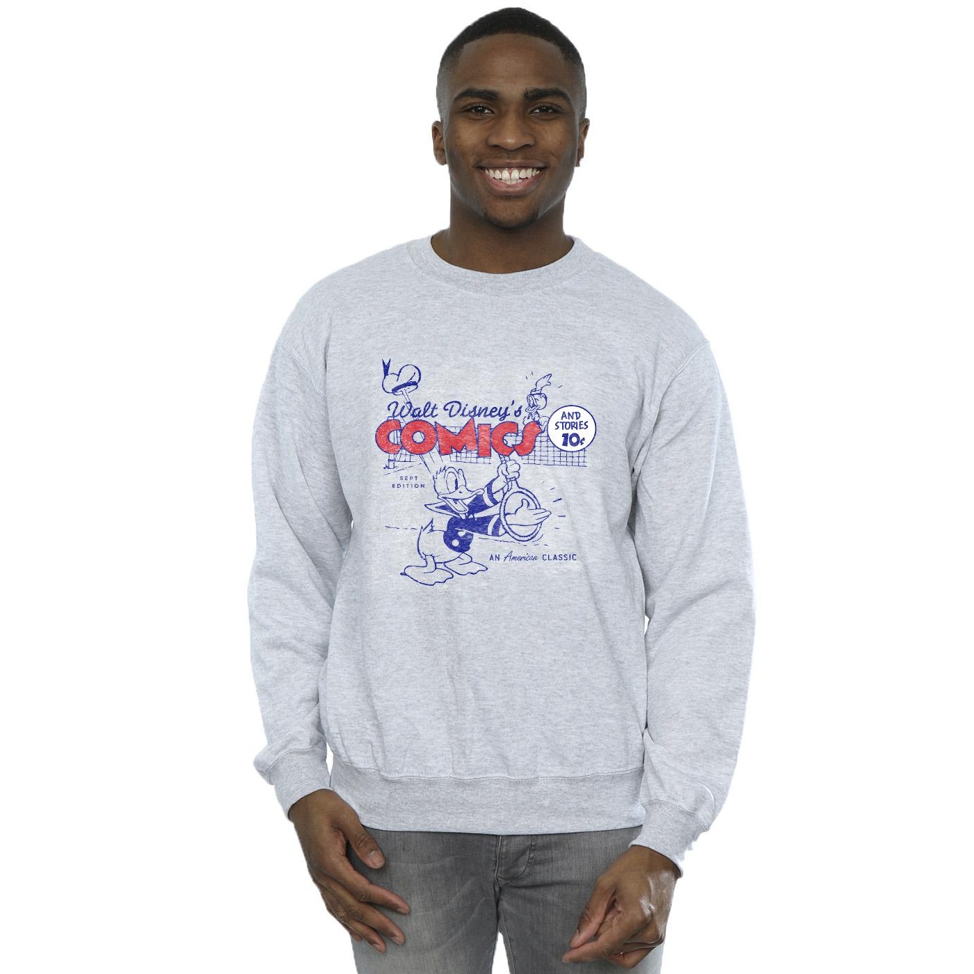 Disney Mens Donald Duck Comics Sweatshirt (Sports Grey) herr – bild 2