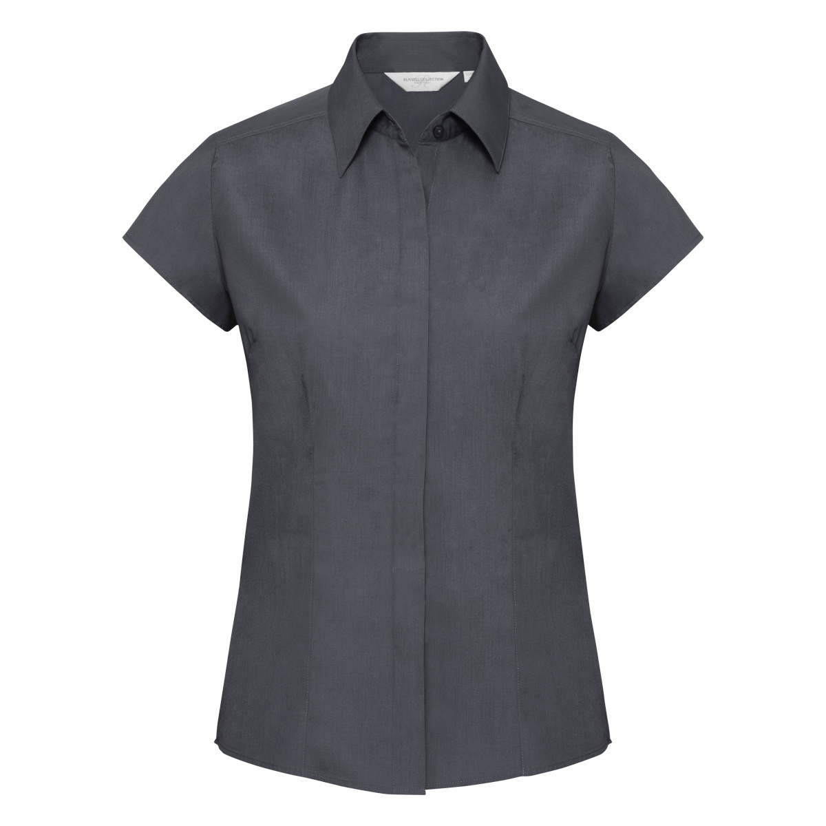 Thumbnail - Russell Collection - Bluse mit Ärmeln - Damen (Grau)