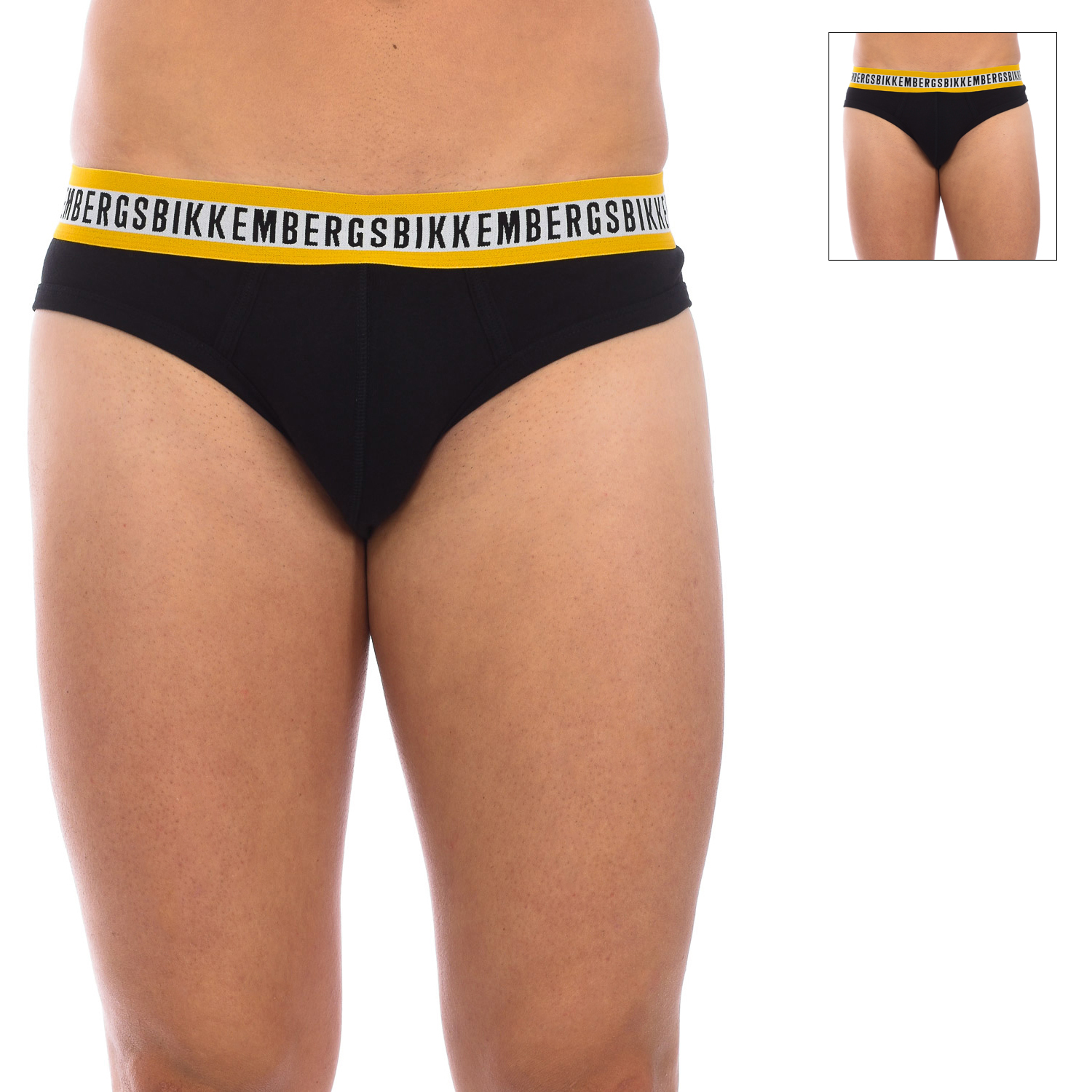 Thumbnail - Pack-2 Slips Fashion Tape anatomische Vorderseite BKK1USP08BI Mann