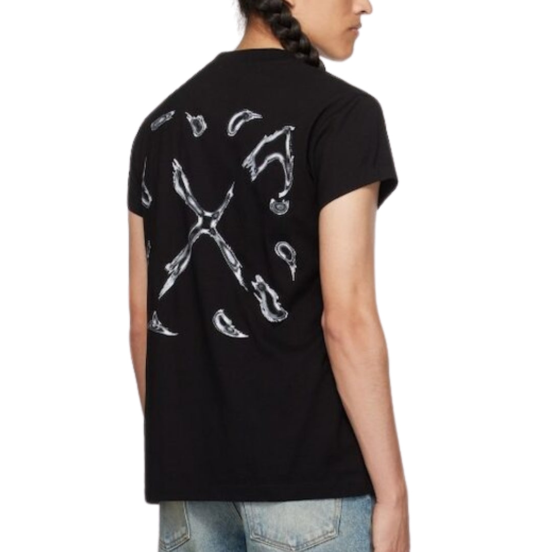 Off-White Noise T-shirt med pilformad logotyp dam – bild 2