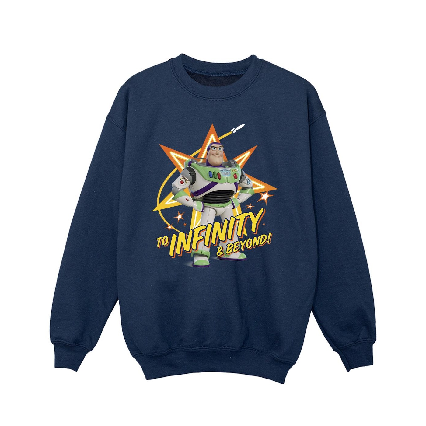 Thumbnail - Disney - "Toy Story Buzz To Infinity" Sweatshirt für Mädchen (Marineblau)