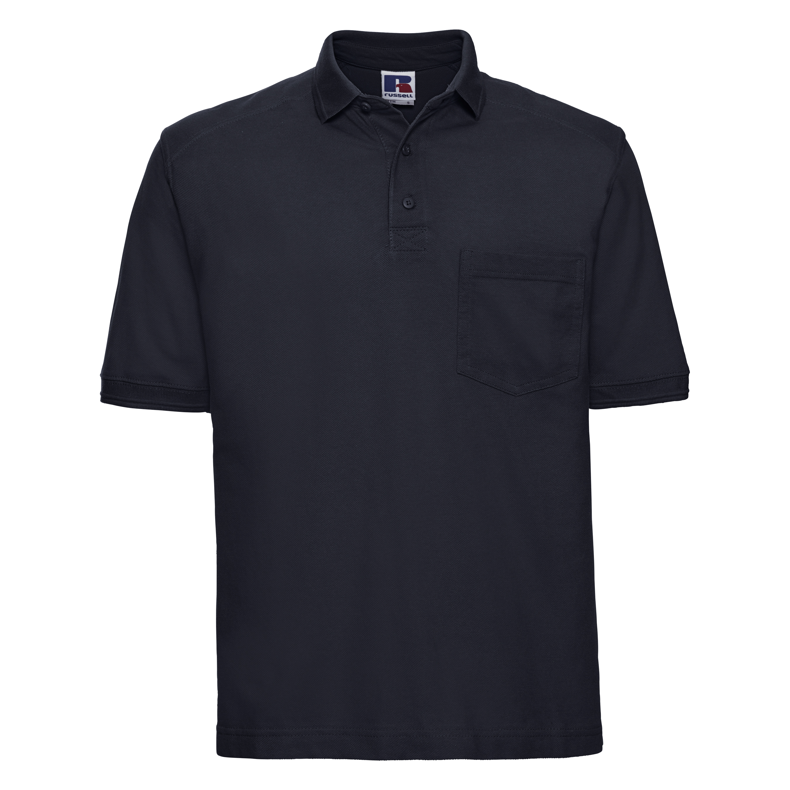 Russell Mens Heavy Duty Kurzarm-Poloshirt (French Navy)