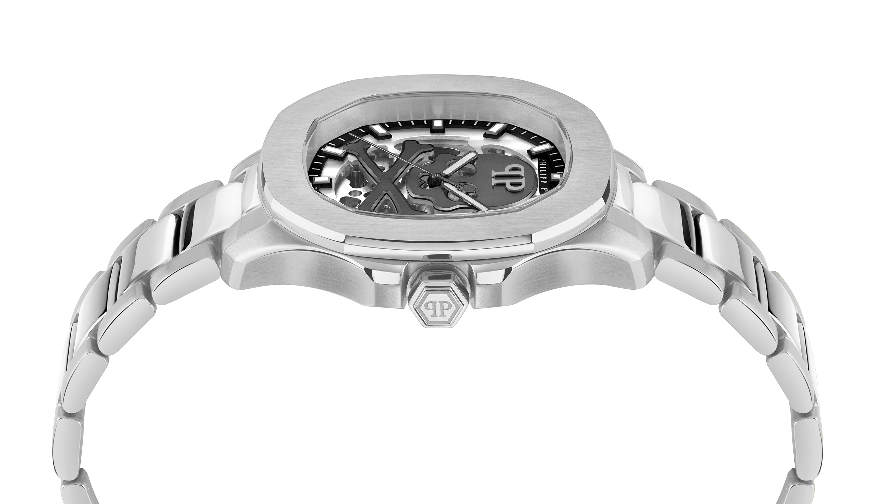 Philipp Plein $keleton $pectre Herrklocka i Silver PWRAA0223 – bild 2