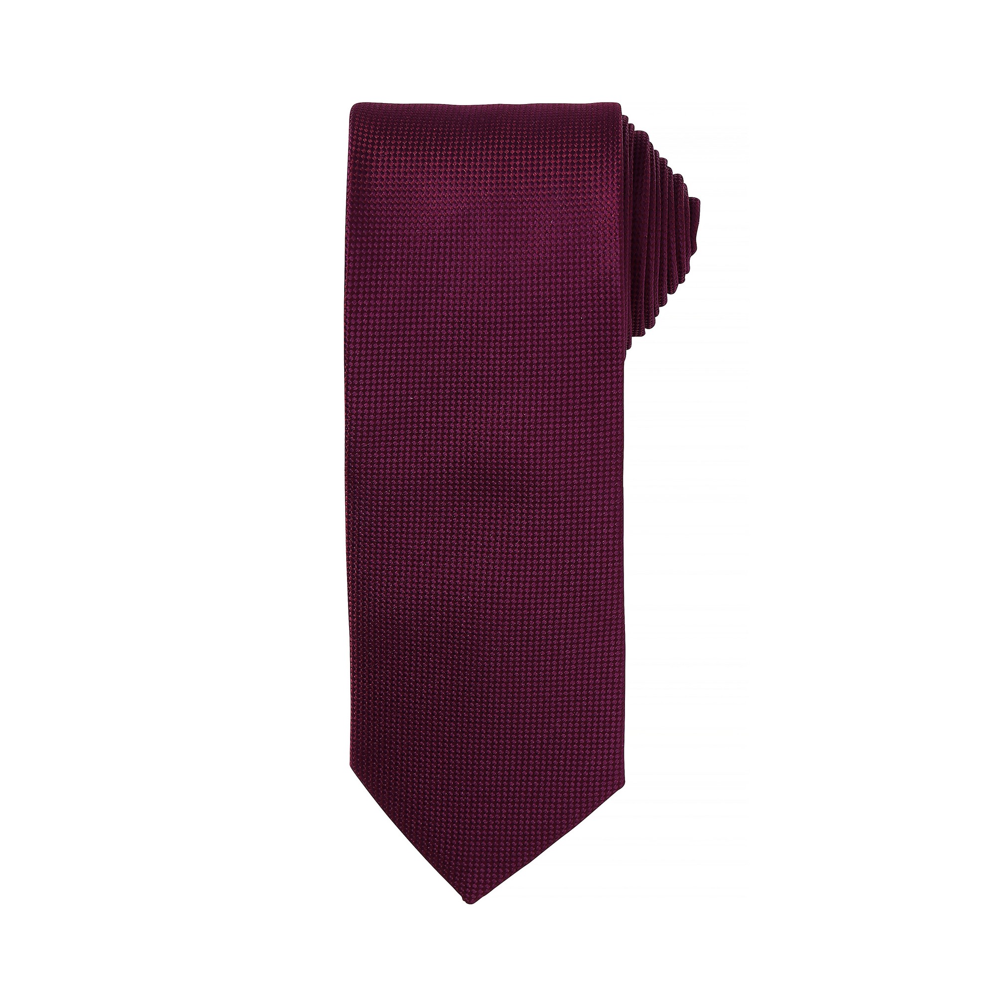 Thumbnail - Premier Mens Micro Waffle Formal Work Krawatte (2er-Pack) (Aubergine)