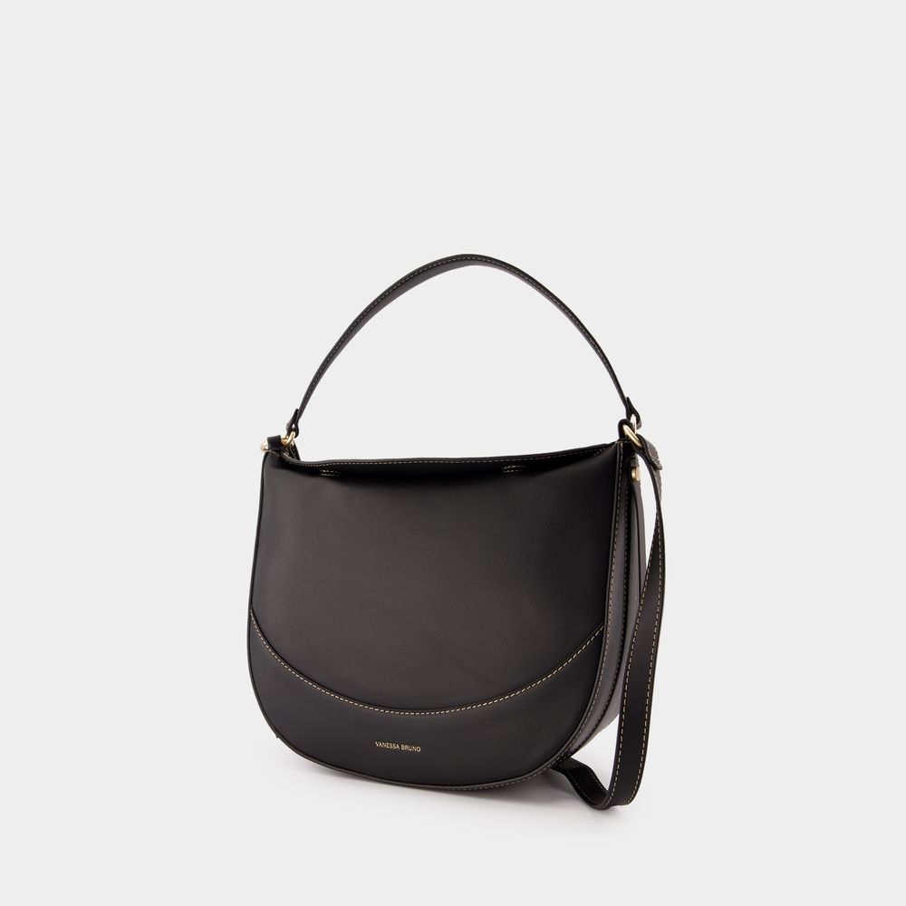 Thumbnail - Daily Bag Schultertasche - Vanessa Bruno - Leder - Schwarz