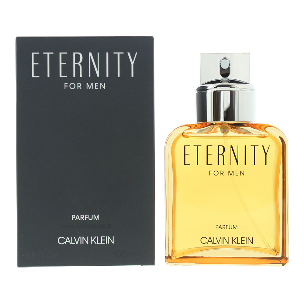 Calvin Klein Mens Eternity For Men Parfum 100ml Spray for Him - One Size