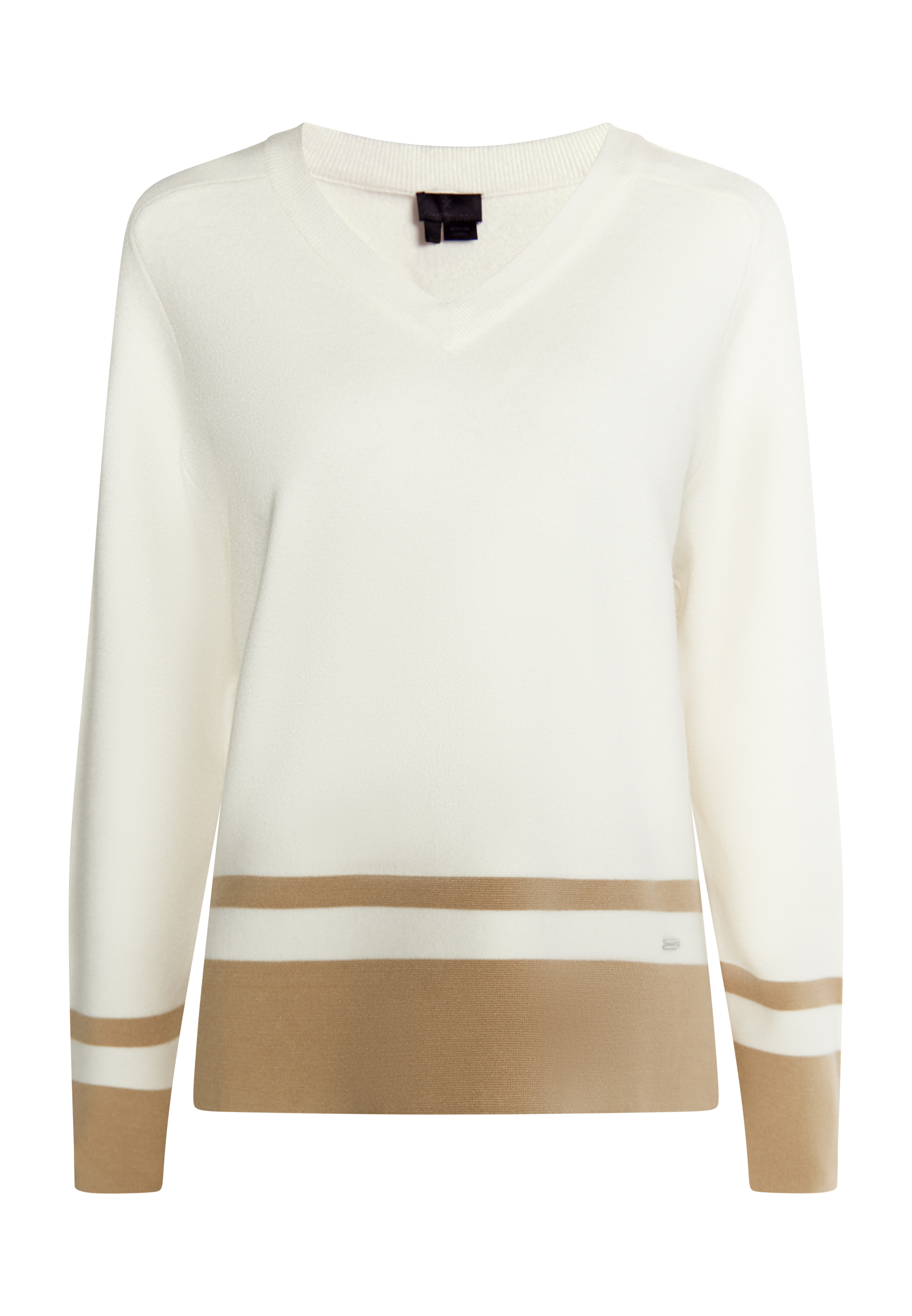 Thumbnail - Dreimaster Strickpullover Damen Wollweiss Beige