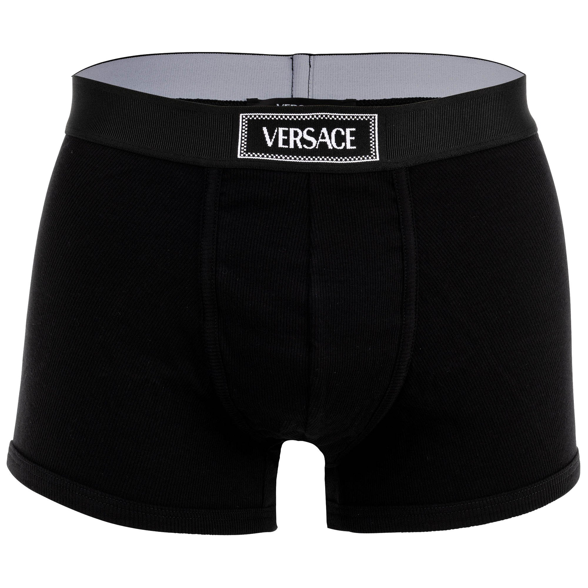 Thumbnail - Versace Short Trunk Tex Ribbed Cotton Boxershort