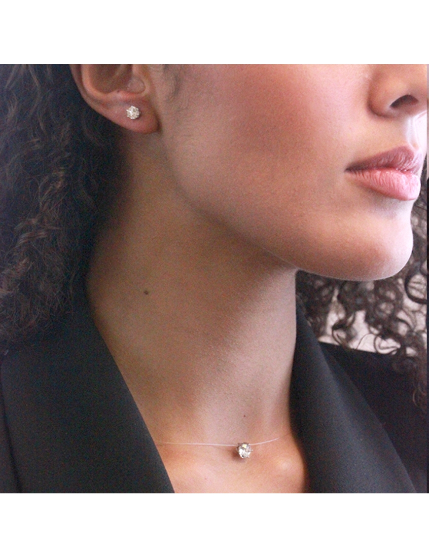 MYC Paris Sjöjungfru-set Silver och kristall halsband dam – bild 2