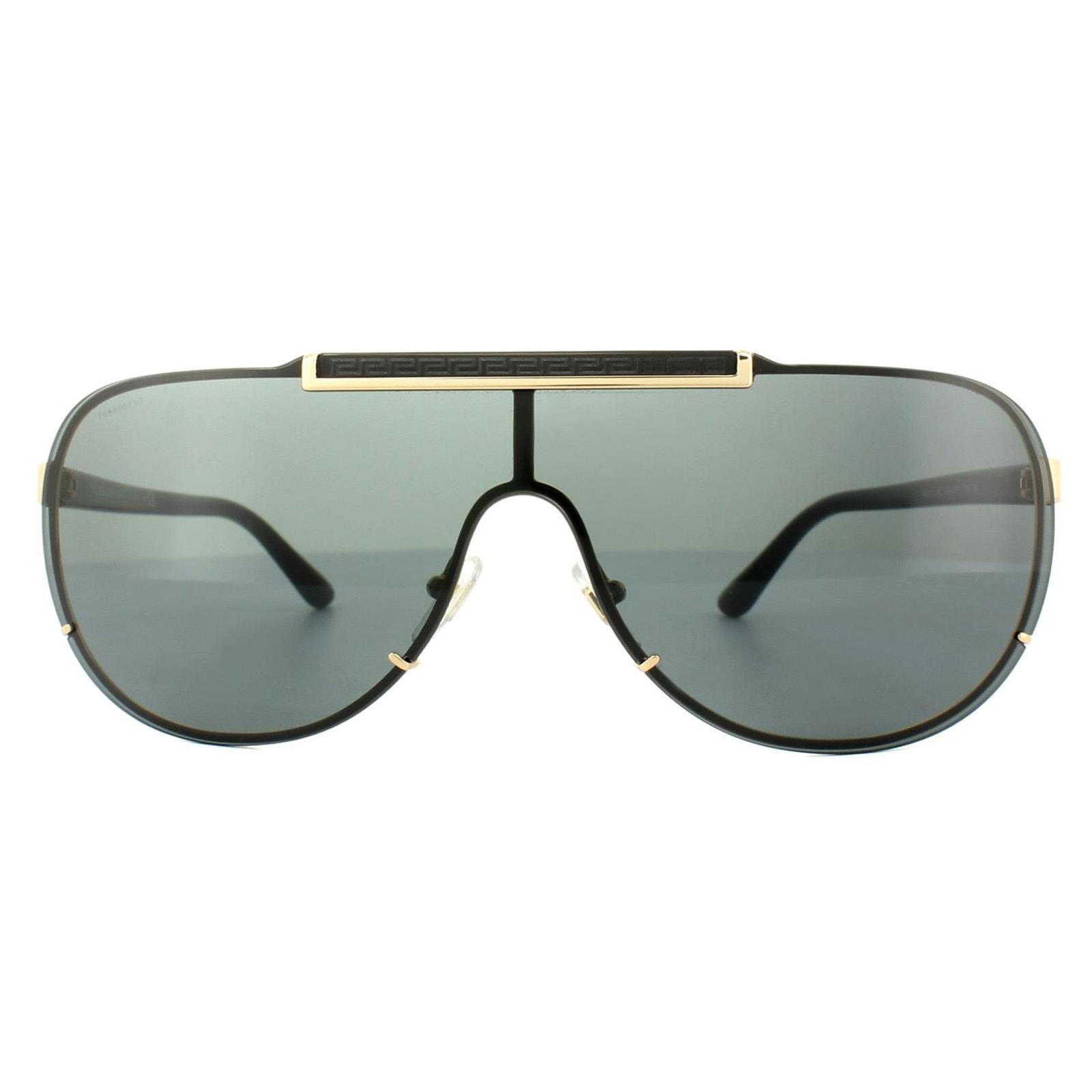 Thumbnail - Versace Sonnenbrille 2140 100287 Gold Grau