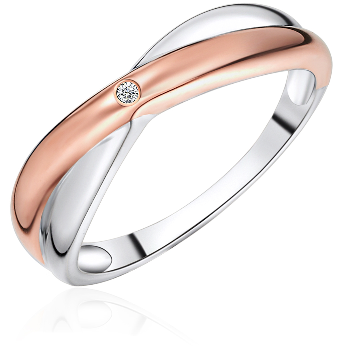 Rafaela Donata Womens Female Sterling Silver Ring - Size M