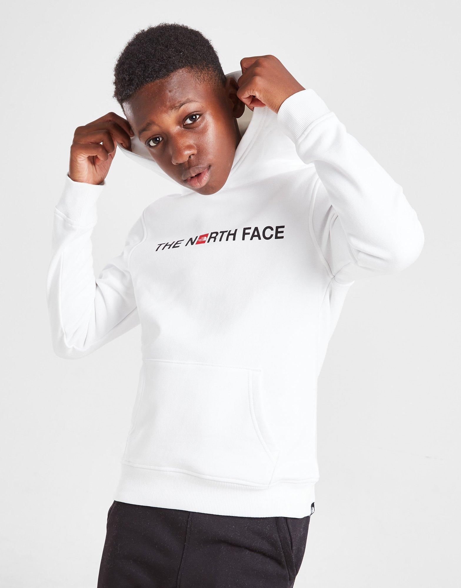 The North Face Unisex Hoodie met grafische print voor kinderen, wit