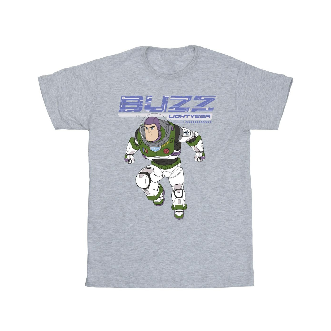 Thumbnail - Disney - "Lightyear Buzz Jump To Action" T-Shirt für Mädchen (Grau)