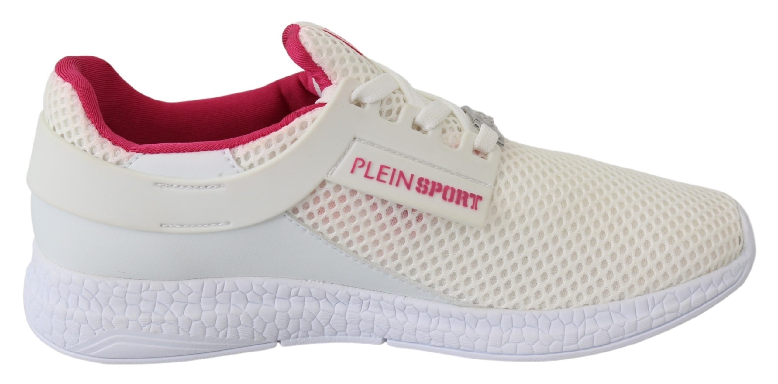 Thumbnail - Plein Sport Women's White Polyester Runner Becky Sneakers Shoes