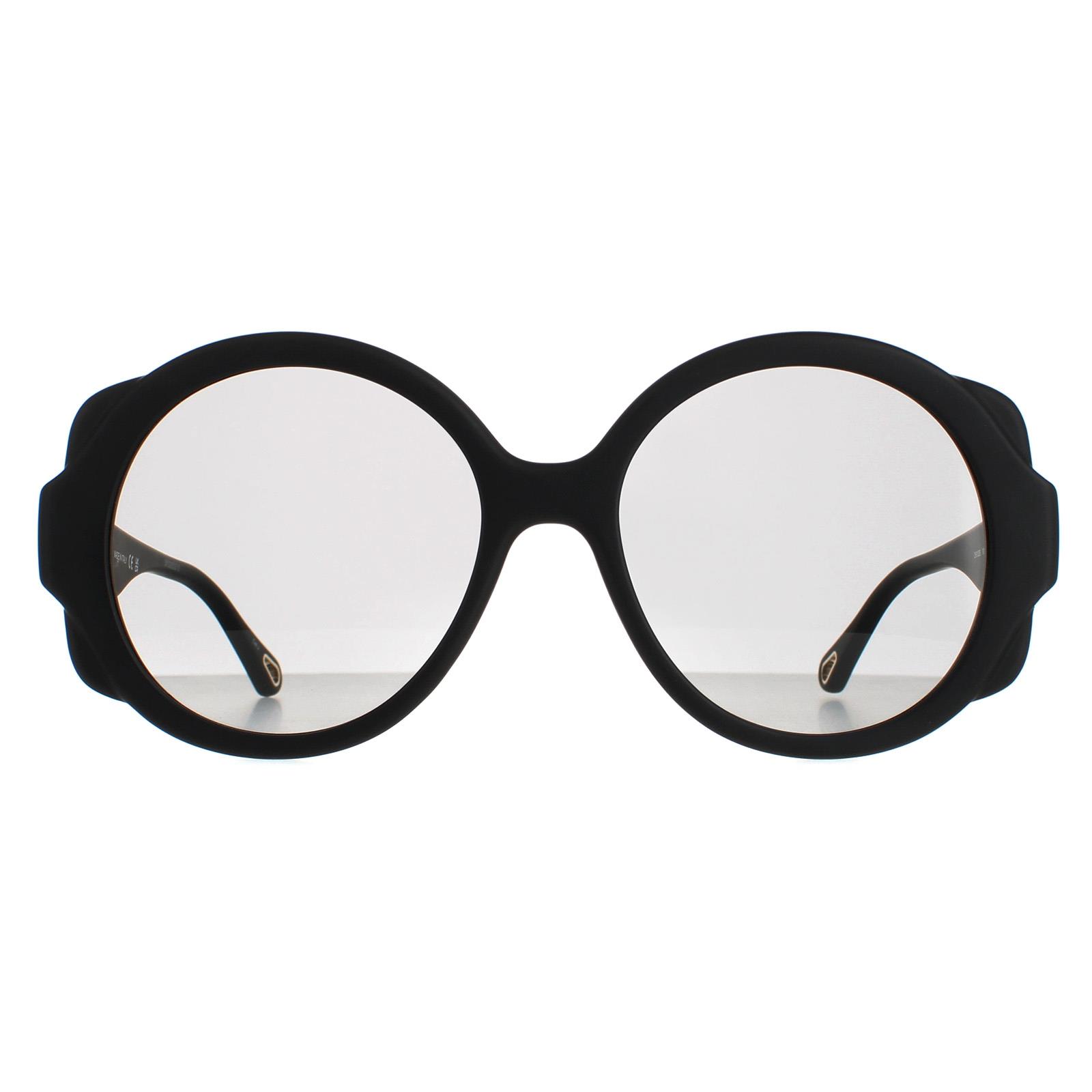 Chloé Chloe Round Womens Matte Black Grey CH0120S - One Size