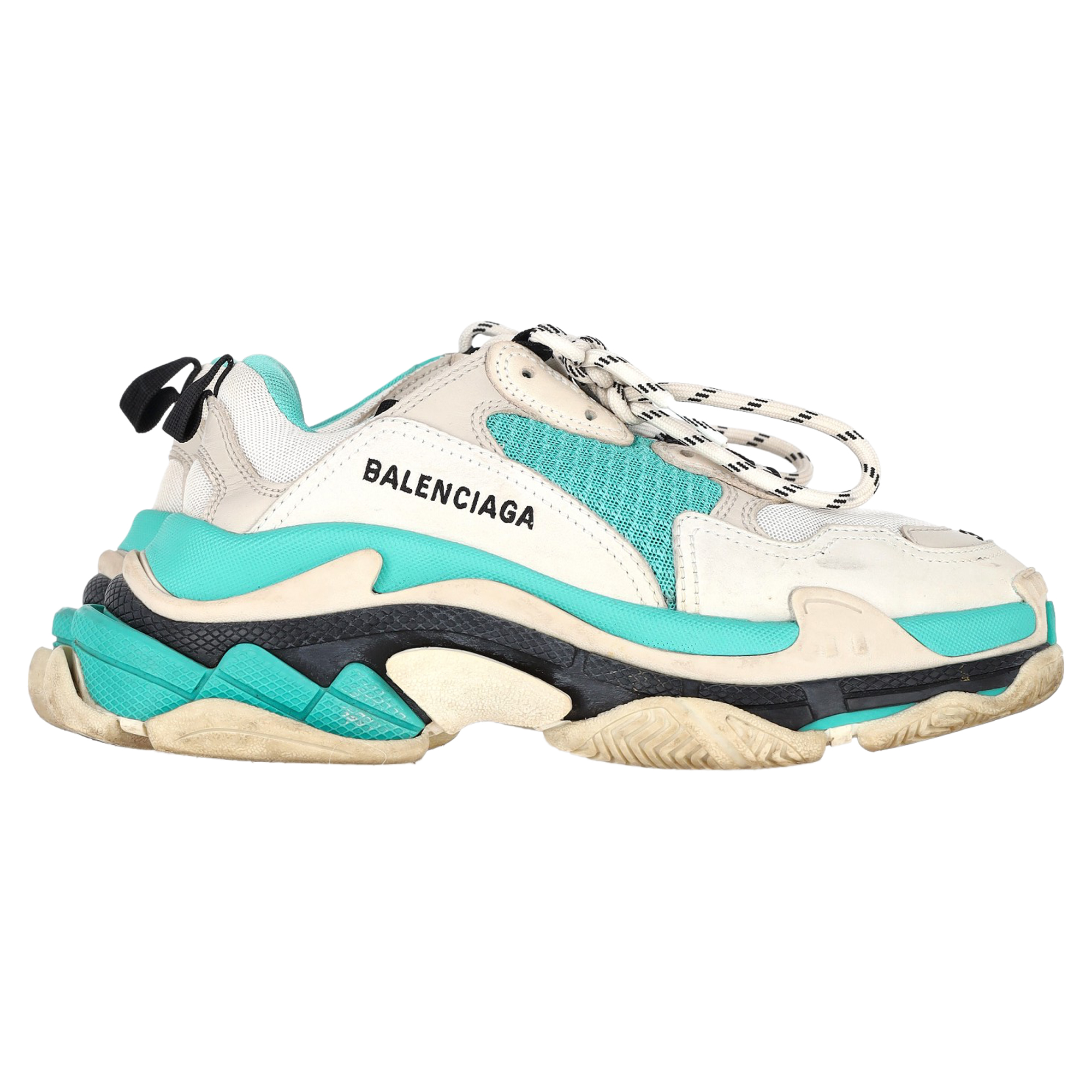 Balenciaga Triple S Sneaker aus türkisem Polyester
