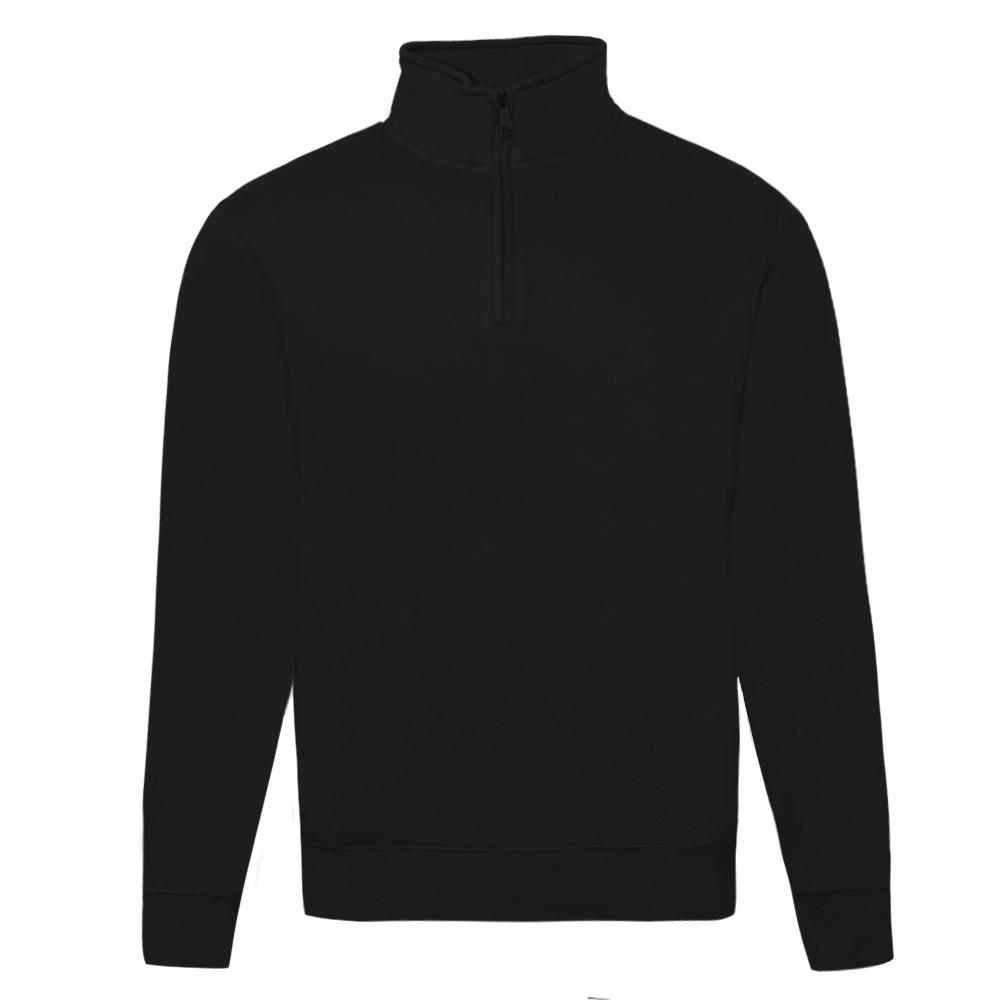 Russell Heren Authentieke Kwartier Ritssweatshirt (Zwart)