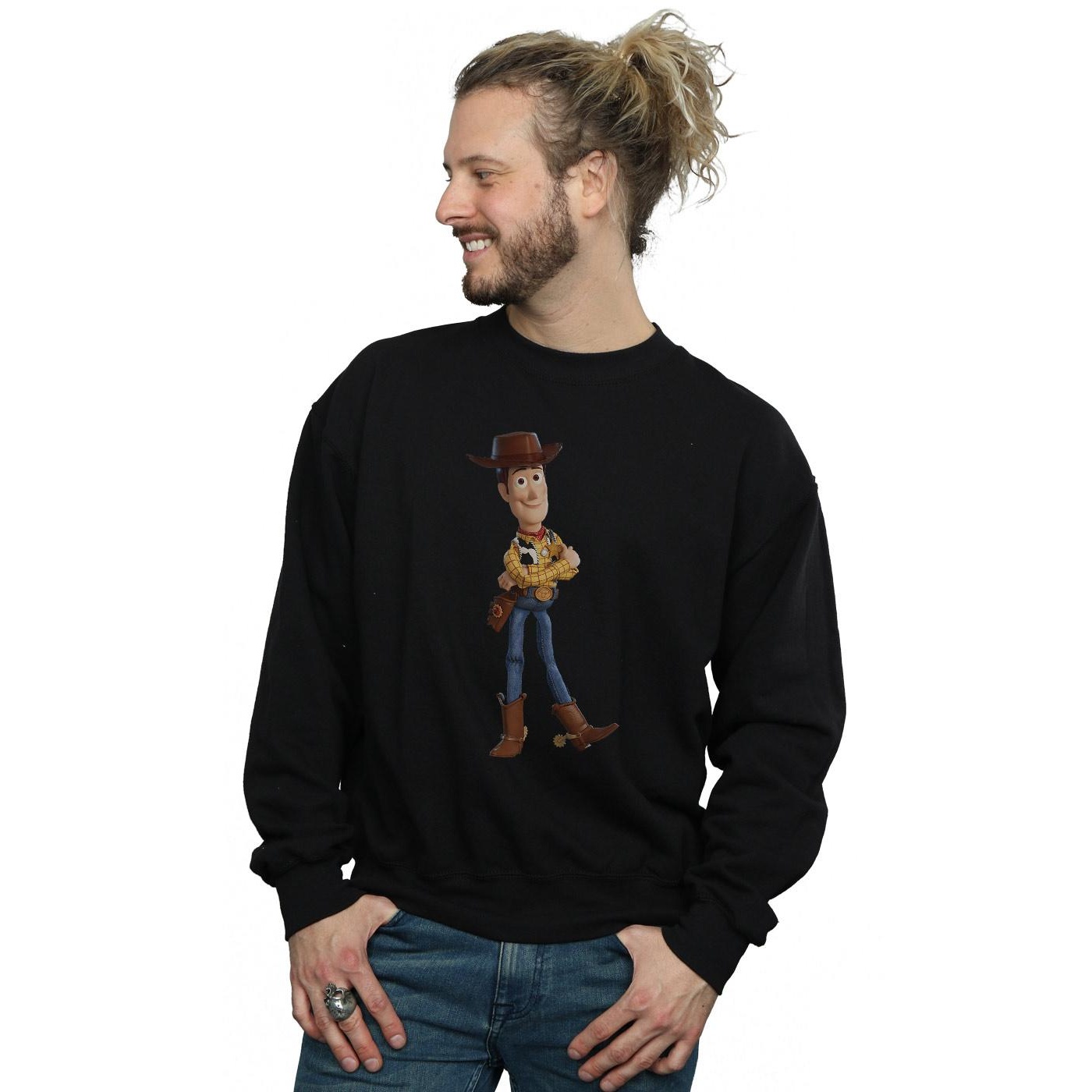 Disney Mens Toy Story 4 Sherrif Woody Sweatshirt (Black) herr – bild 2