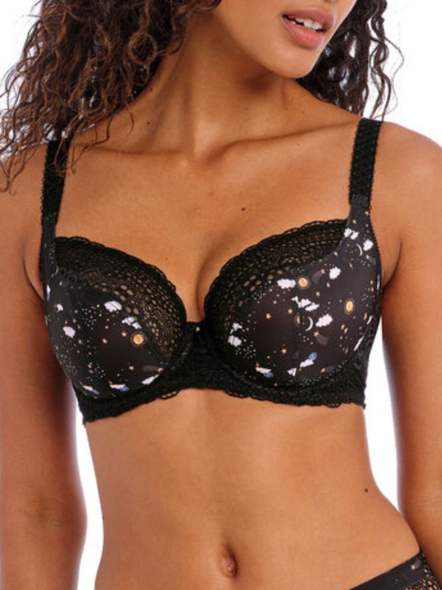 Freya Womens Daydreaming Plunge Bra - Black polyamide - Size 38G