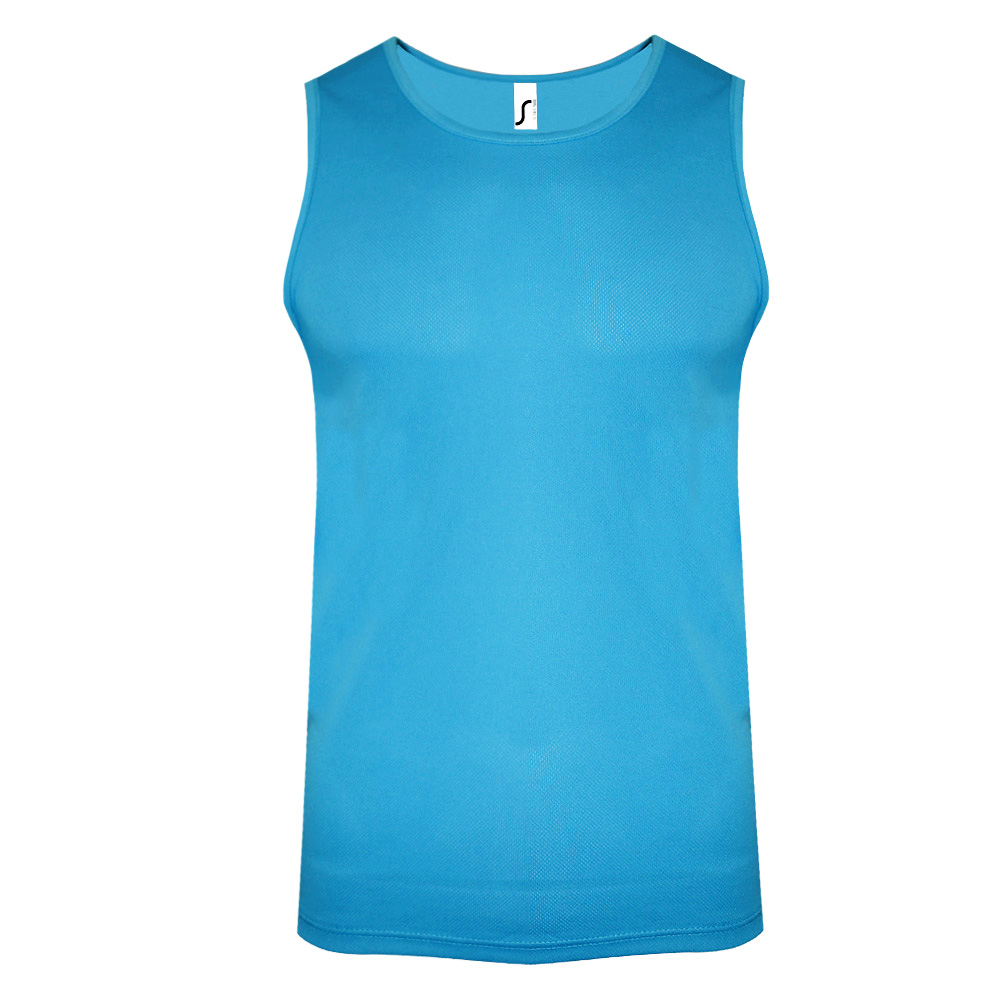 Thumbnail - SOLS Herren Sporty Performance Tank Top (Aqua)