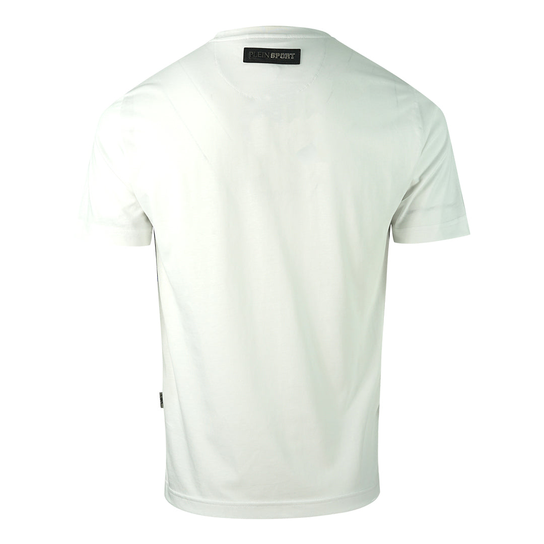 Plein Sport Block Logo Vit T-shirt herr – bild 2