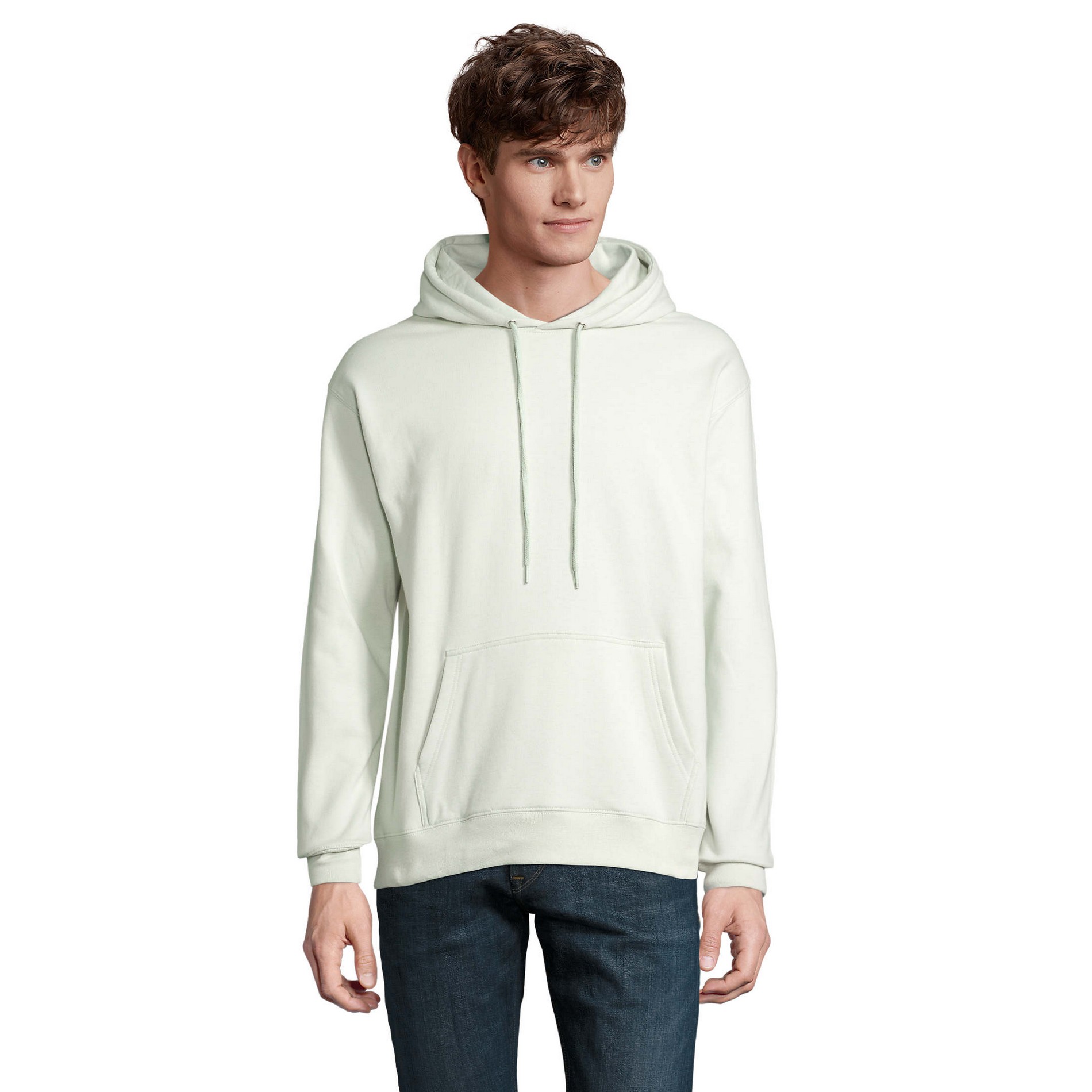 Unisex Condor Hoodie för vuxna (Gräddgrön)